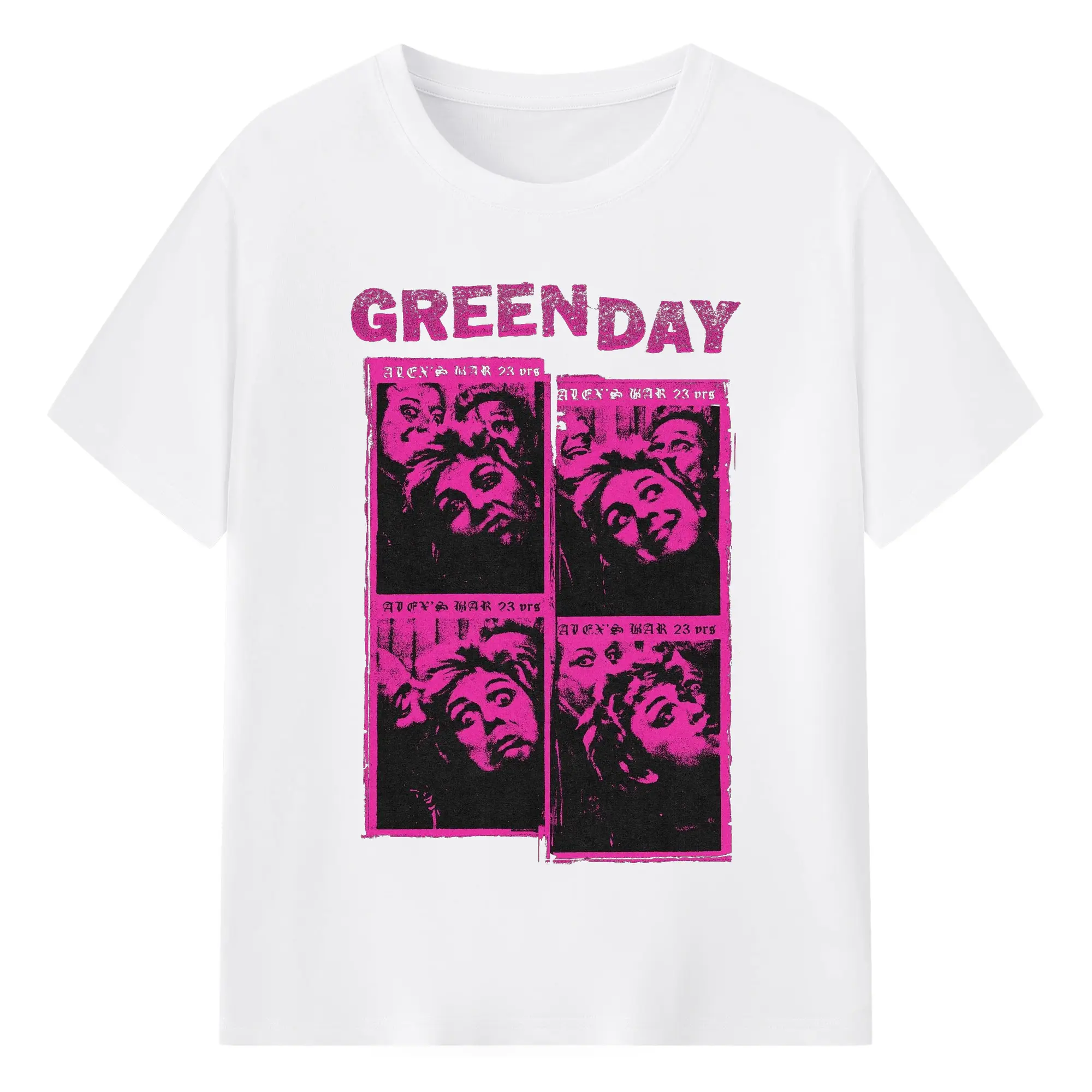 Green Day Underground Culture Shirt - 180g Cotton T-Shirt With Front Heat Transfer Print – Soft, Lightweight, Fitted Design – Comfortable Casual Wear For Sports & Everyday Use