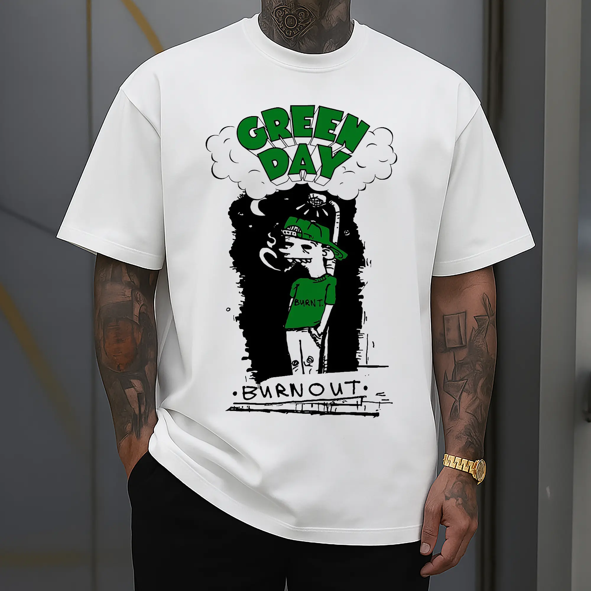 Green Day Punk Rock “Burnout” DIY Shirt