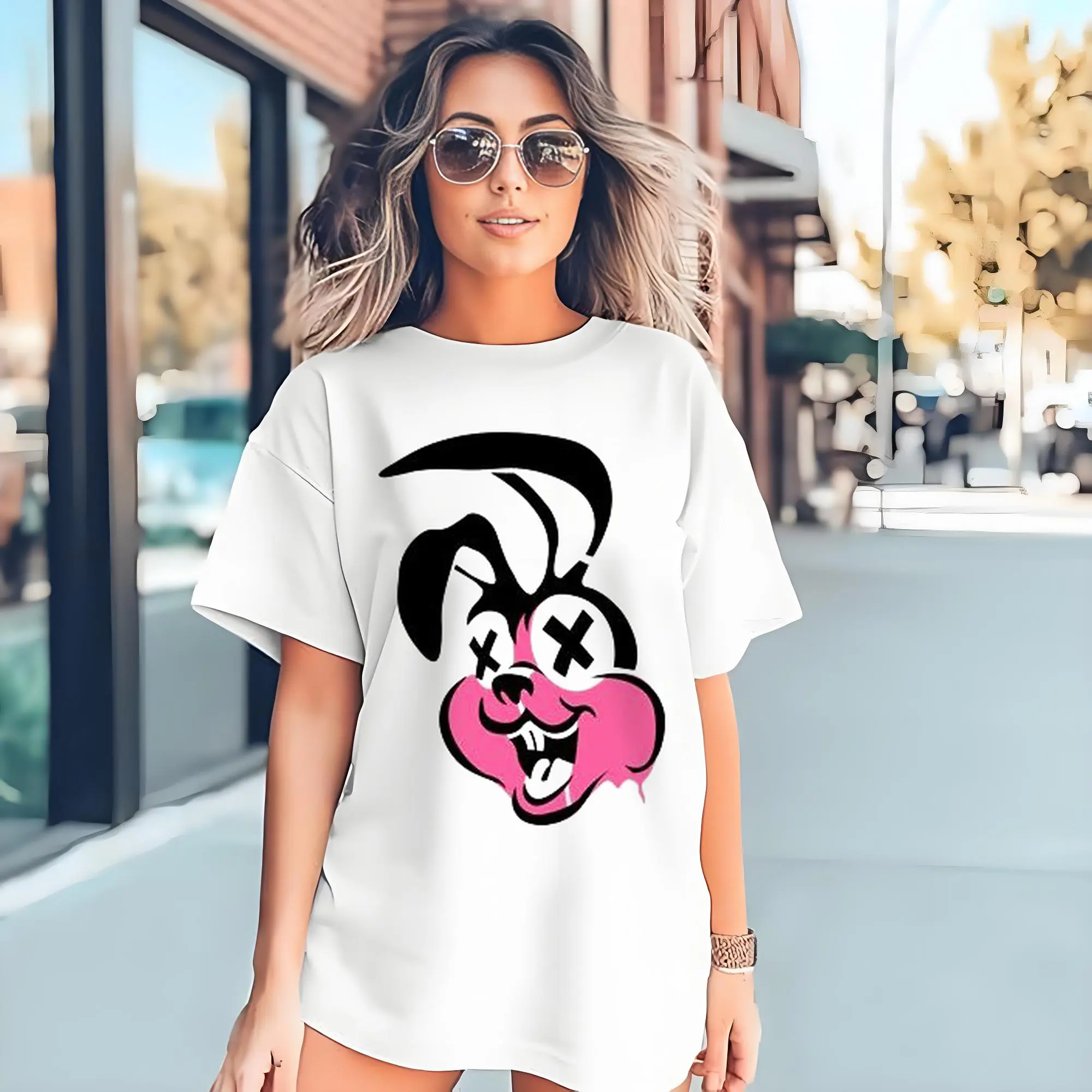 Green Day Art Punk Cartoon Bunny Shirt