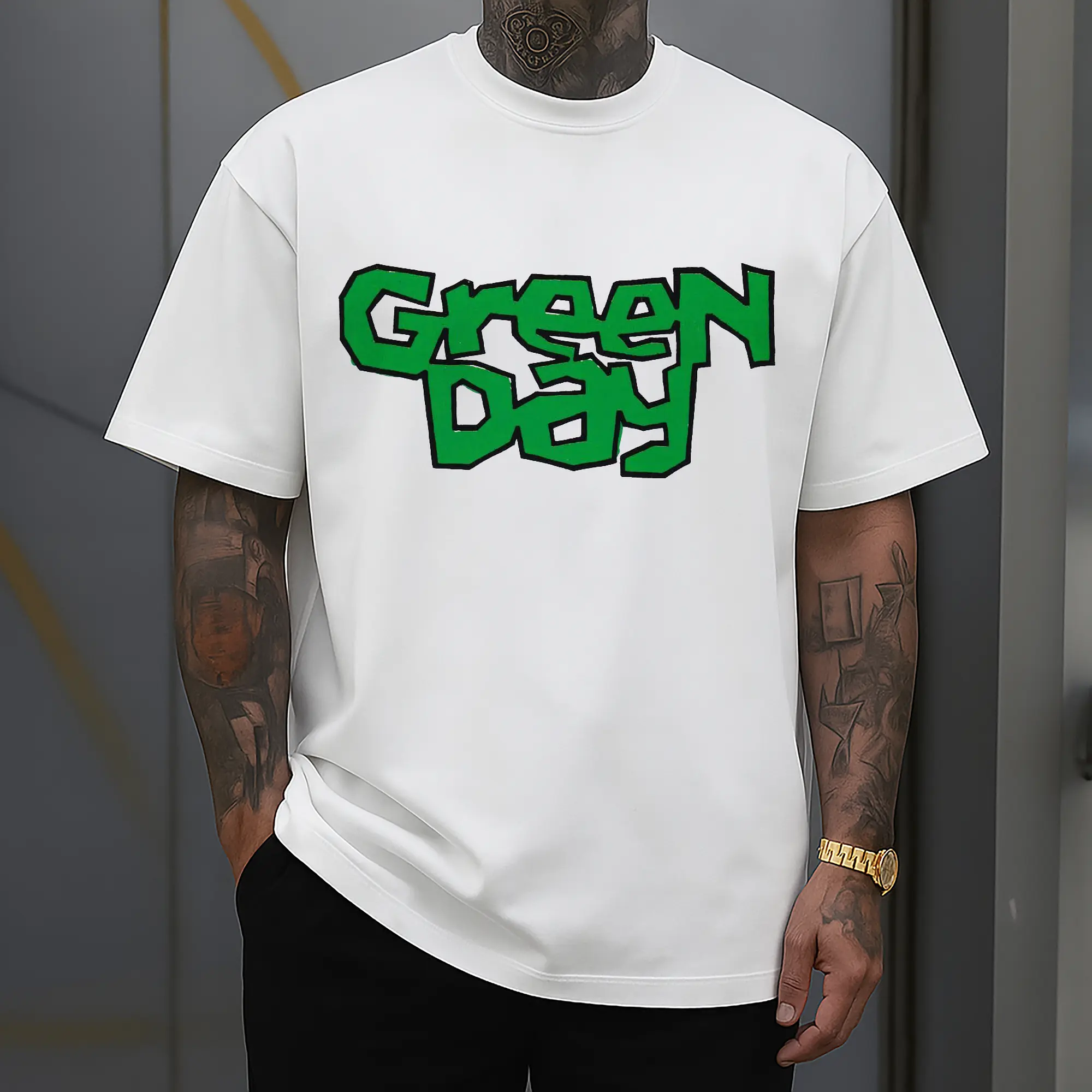 Green Day Graffiti Style DIY  Shirt