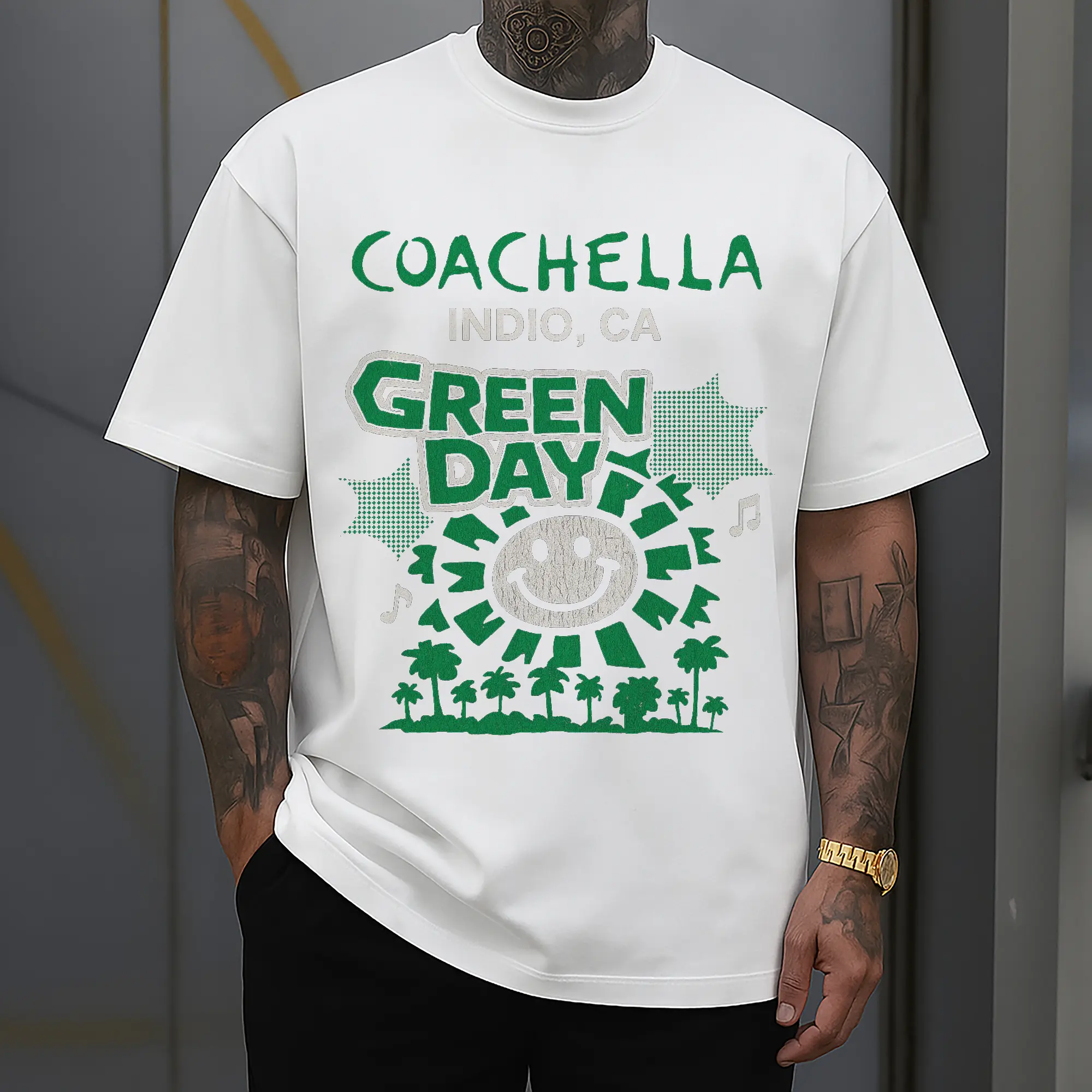 Green Day Coachella Music Festival DIY Shirt