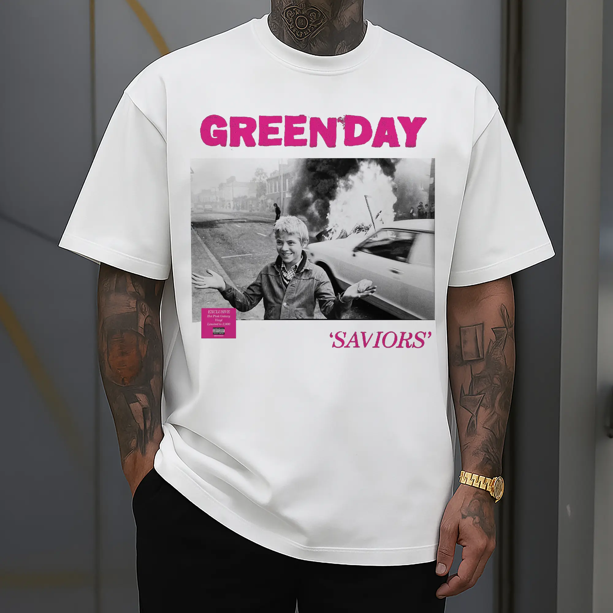 Green Day《Saviors》Punk Rock DIY Shirt
