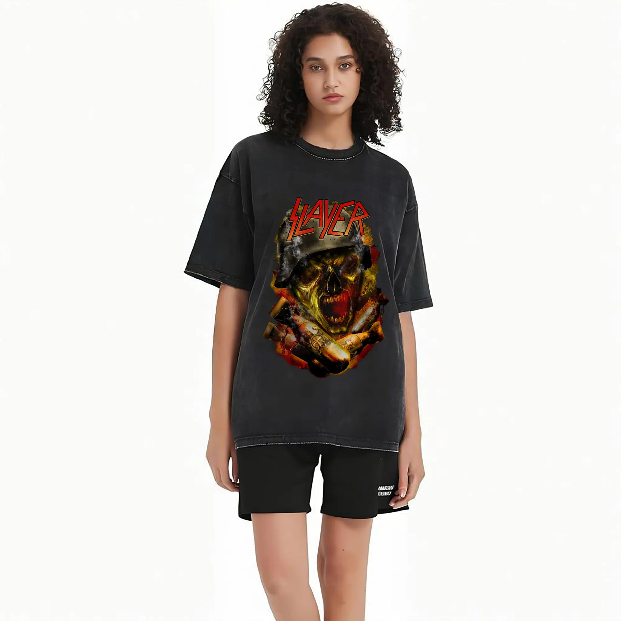 Slayer Thrash Metal War Skull DIY Shirt