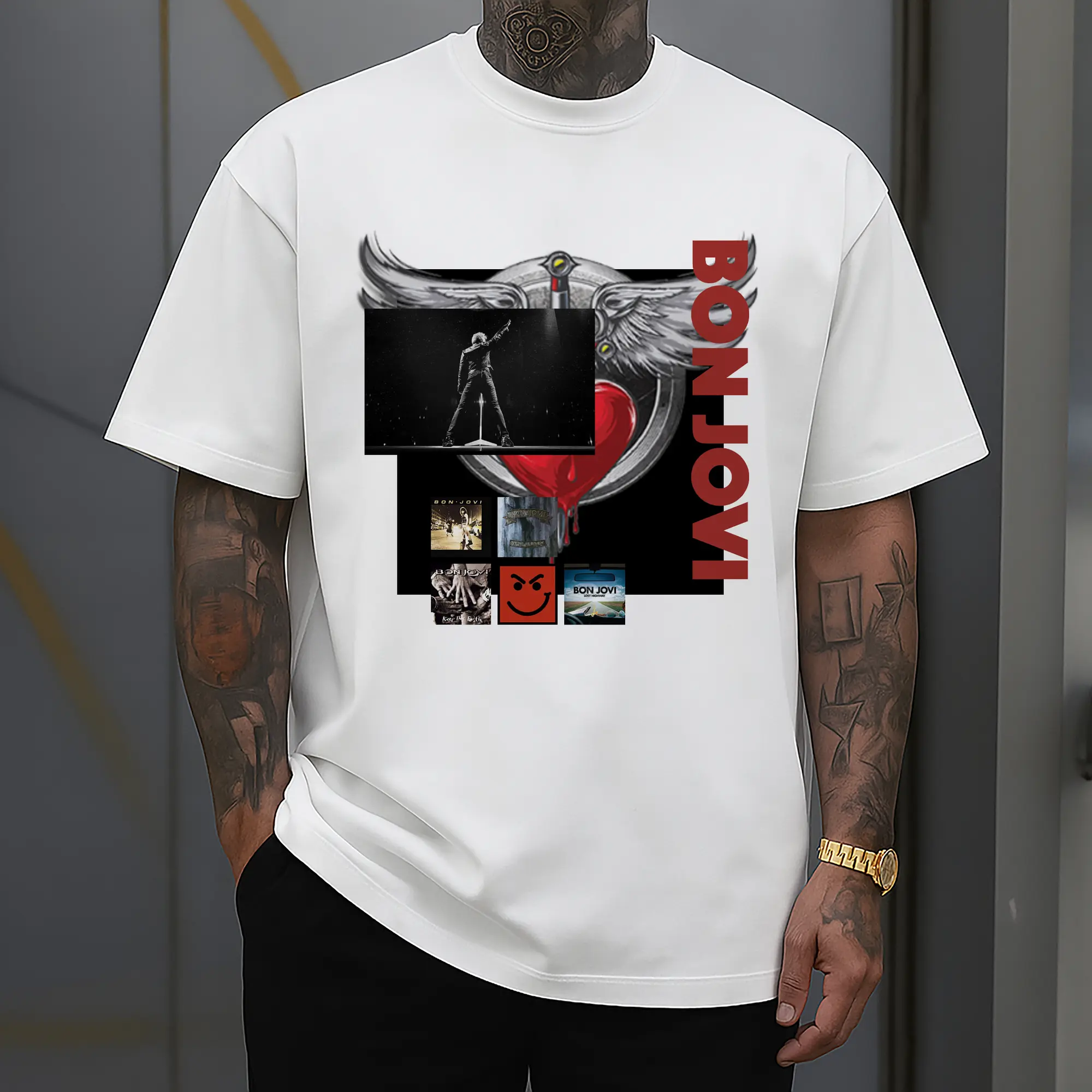 Bon Jovi Vintage Rock-Classic Album Art Shirt