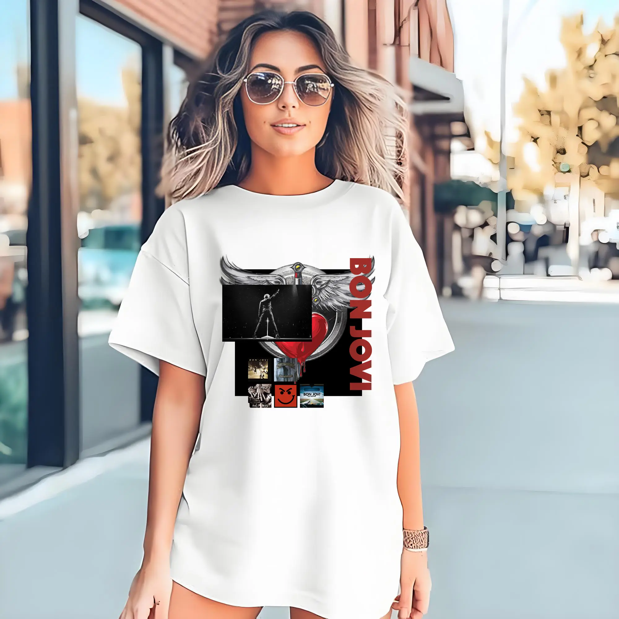 Bon Jovi Vintage Rock-Classic Album Art Shirt