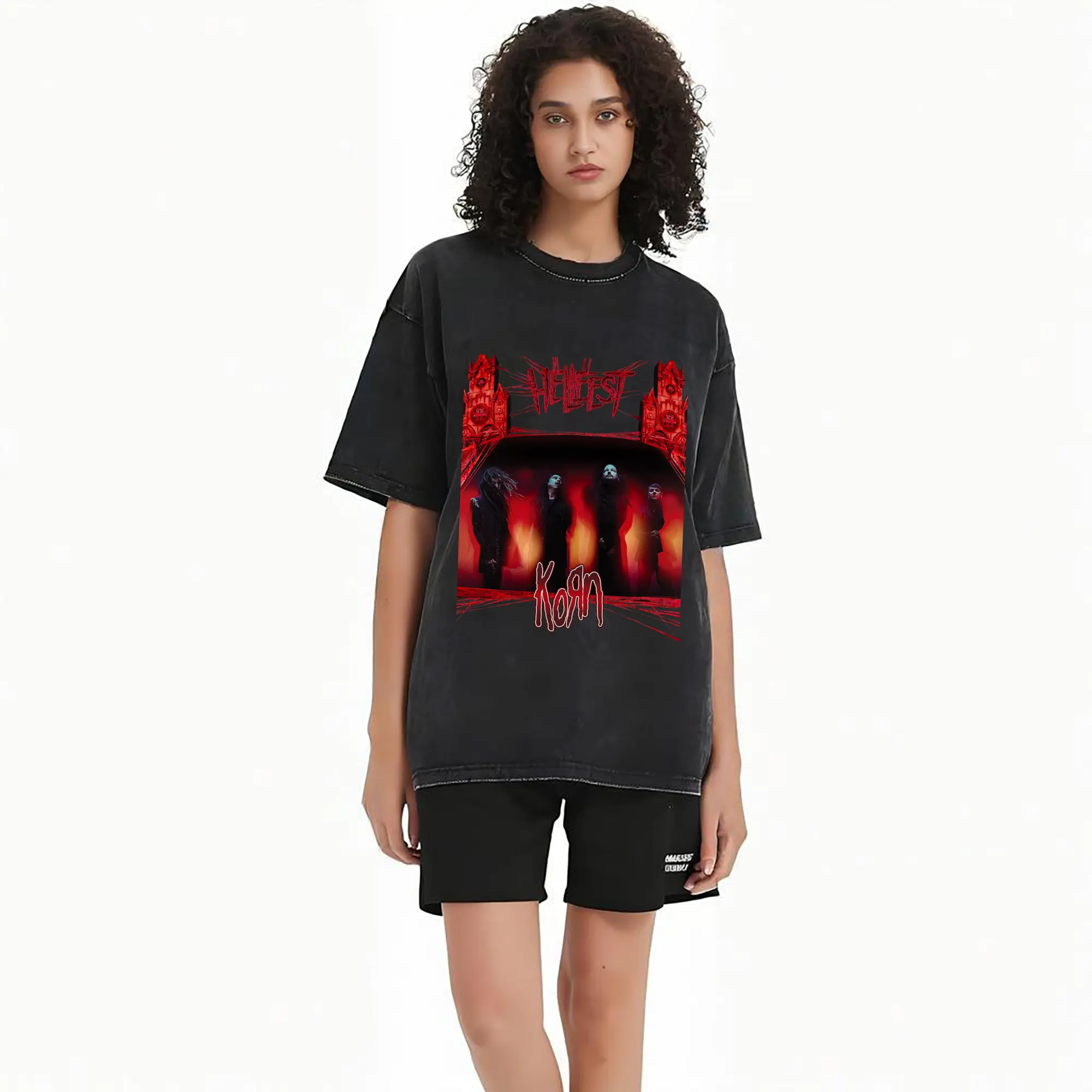 Korn Hellfest New Metal Rock DIY Sshirt-France only