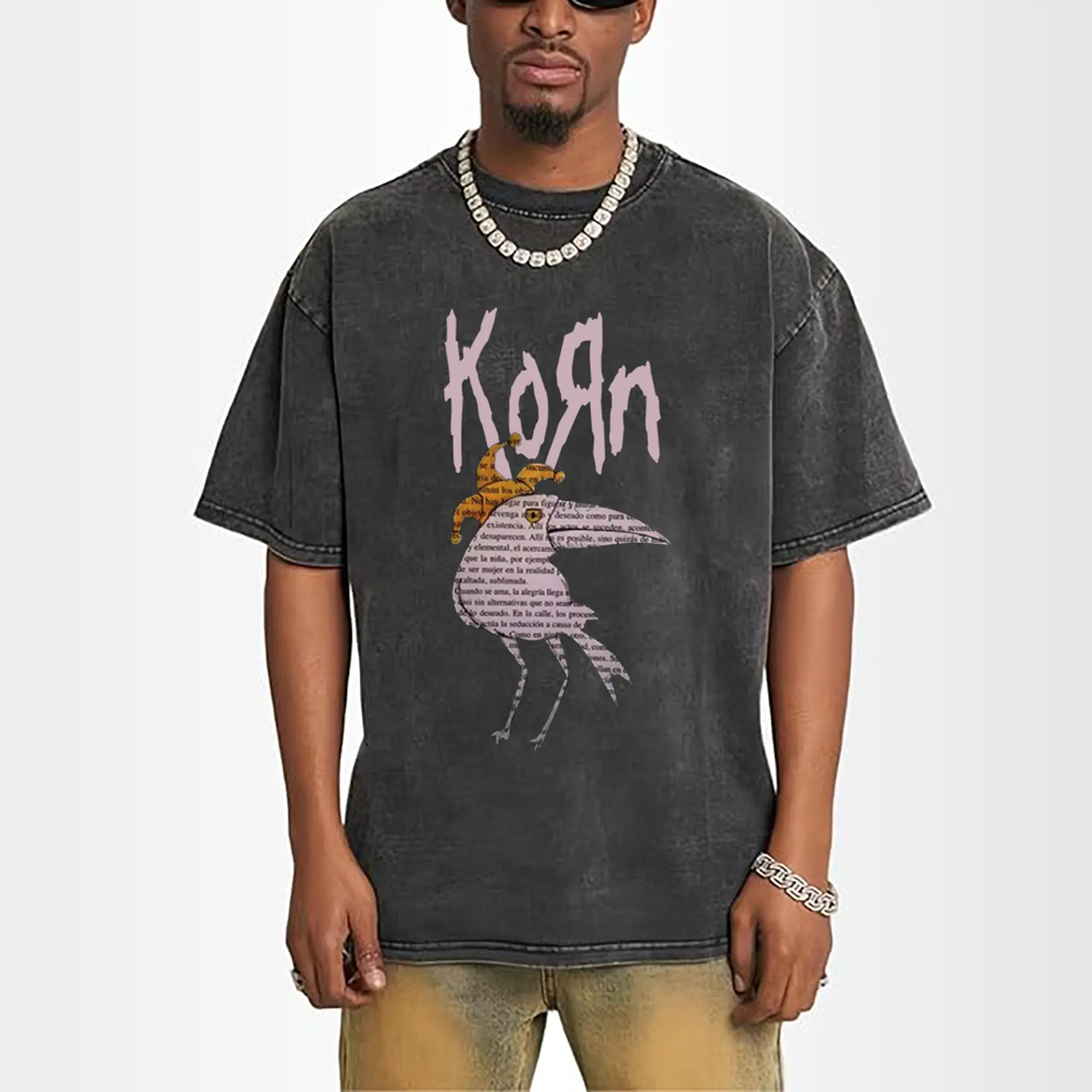 Korn Alternative Rock Art Collage DIY Shirt
