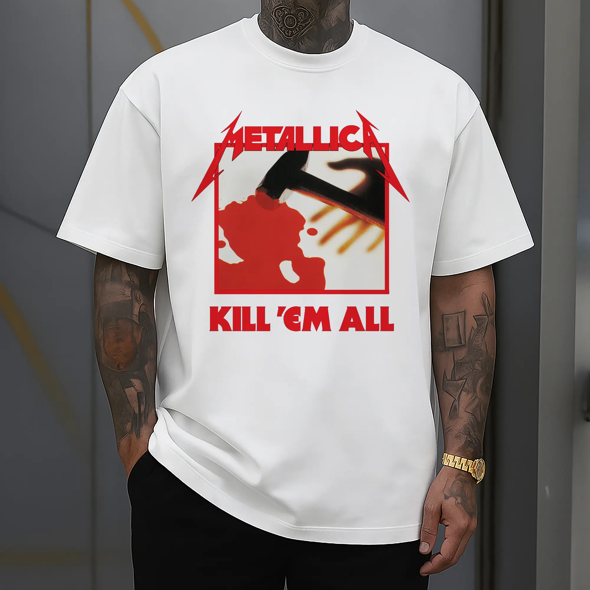 Metallica《Kill 'Em All》Album Limited DIY Shirt