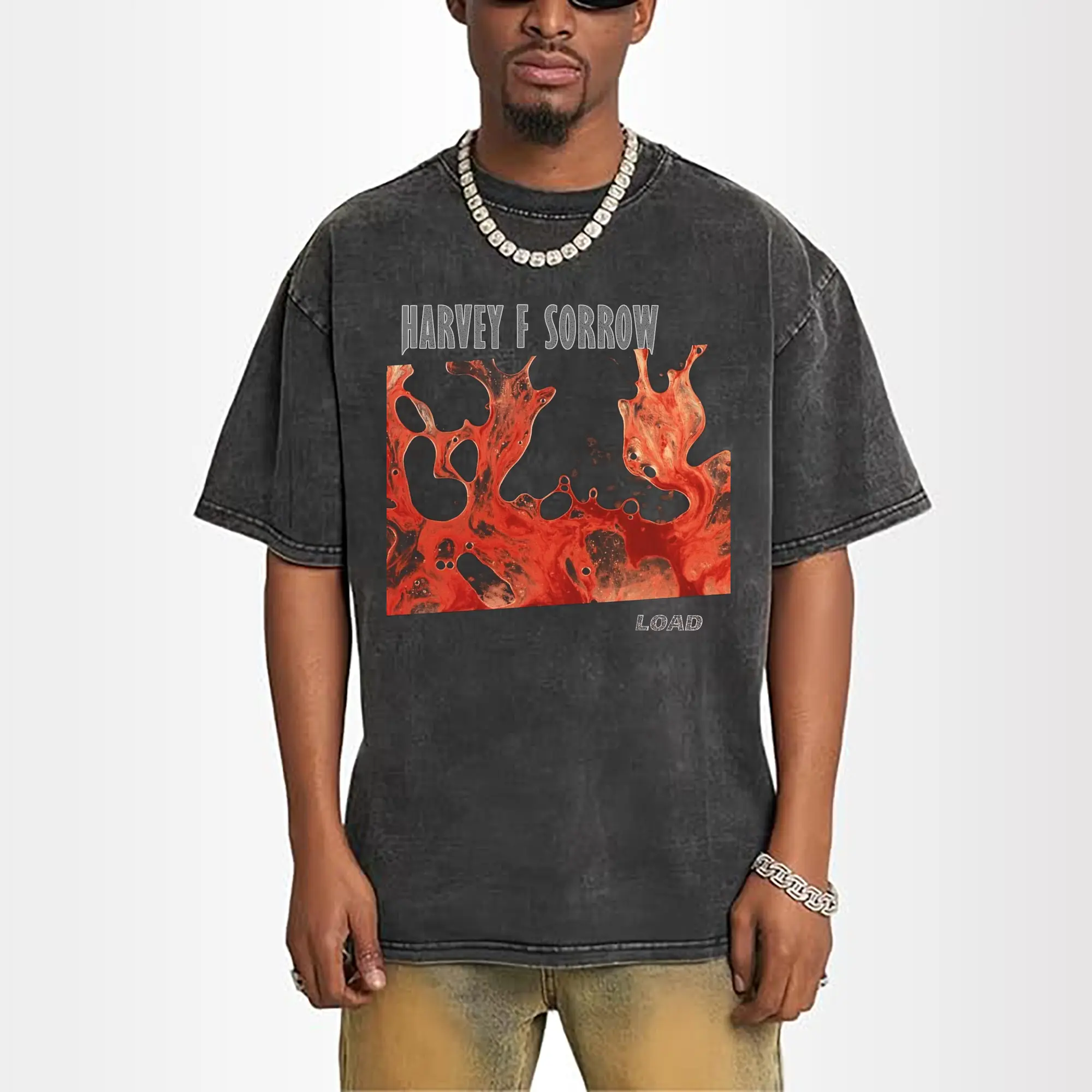 Metallica Harvey F Sorrow Artistic Fluid Style DIY Shirt
