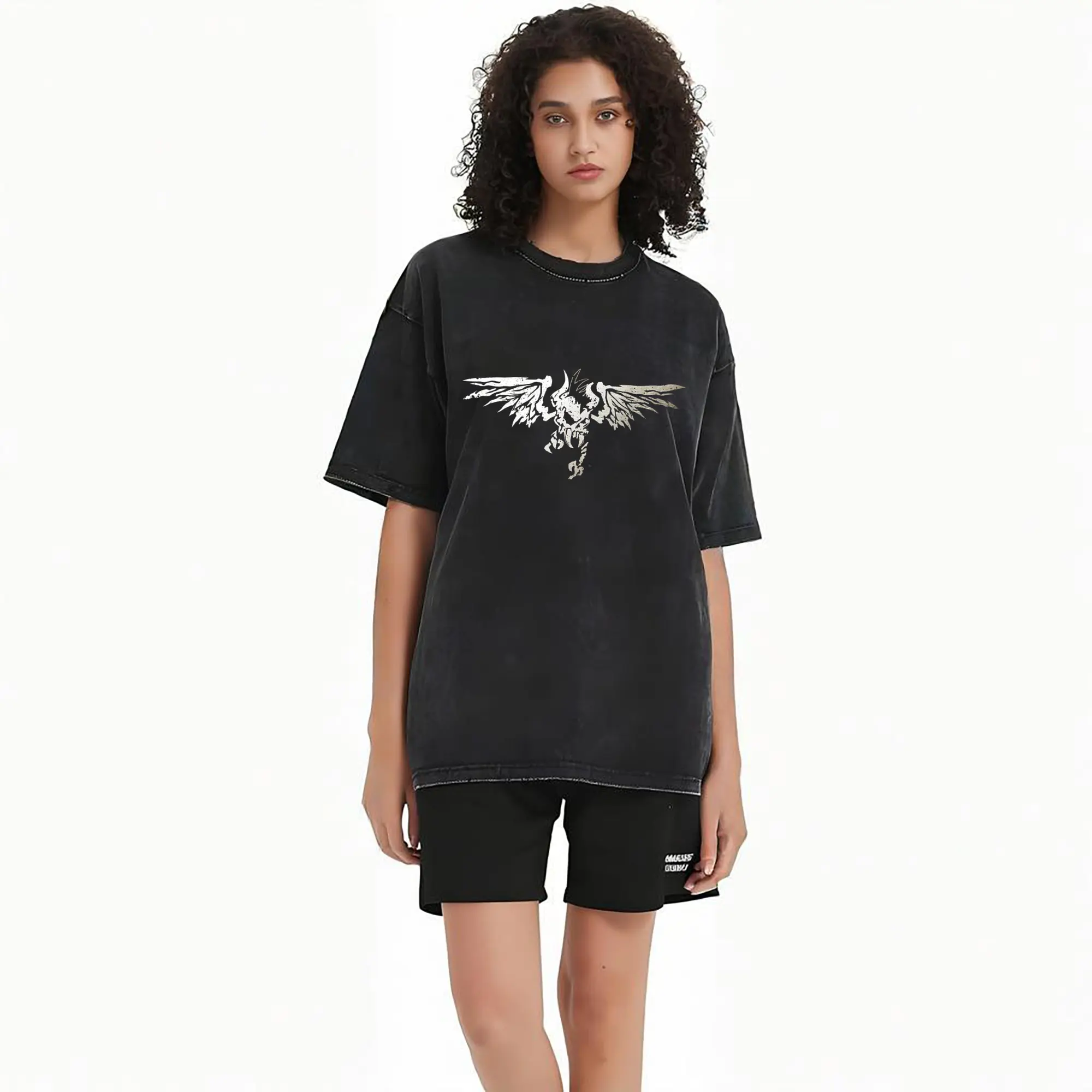 Metallica Silver Winged Skeleton DIY Shirt