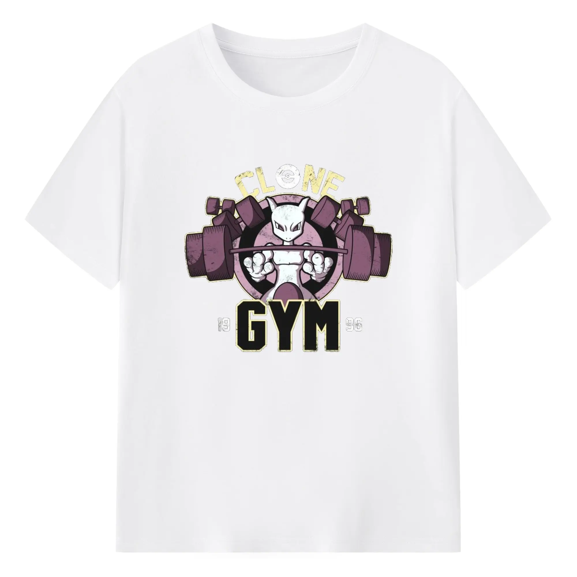 Pokémon Lugia Silver Gym Retro DIY - 180g Cotton T-Shirt With Front Heat Transfer Print – Soft, Lightweight, Fitted Design – Comfortable Casual Wear For Sports & Everyday Use