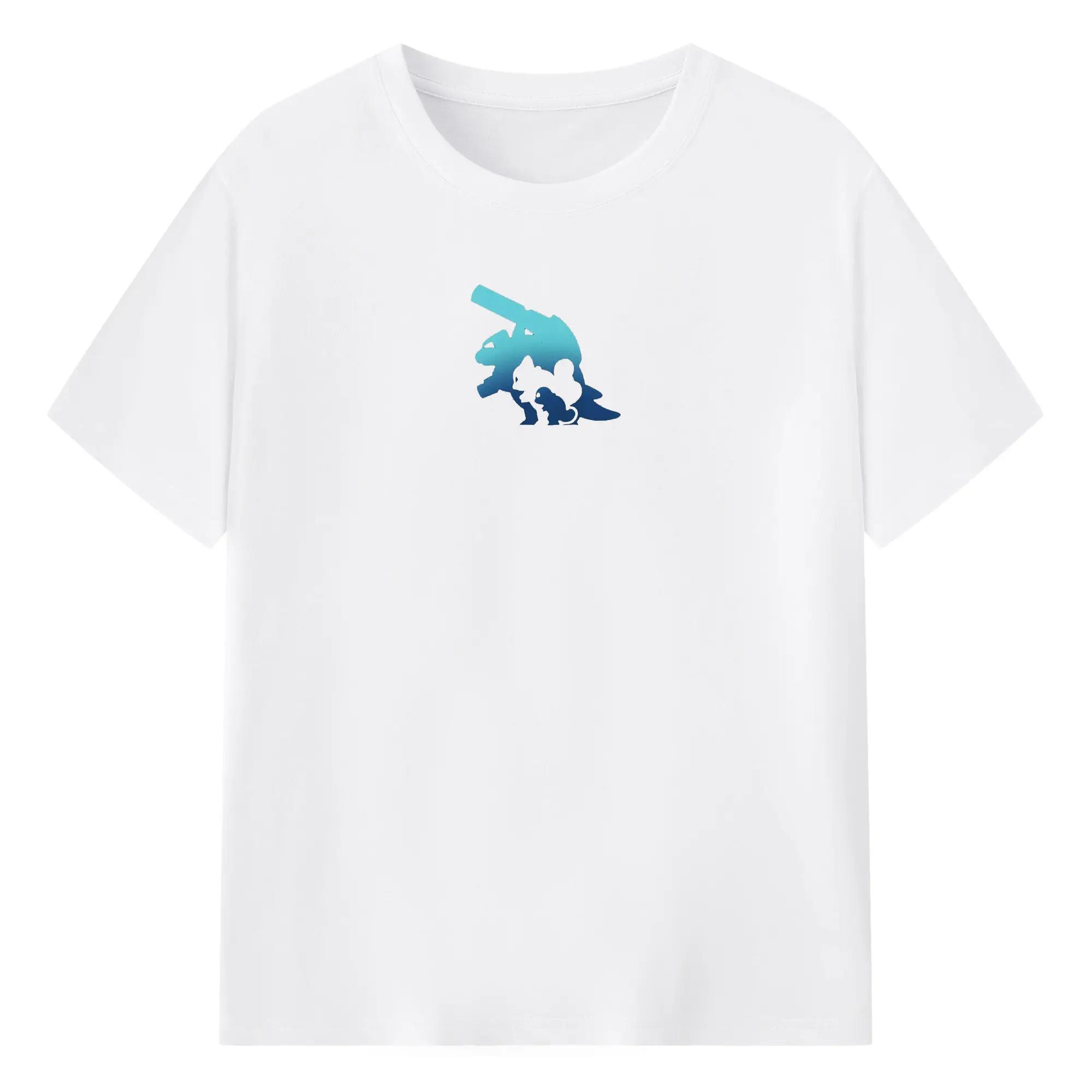 Pokémon Squirtle Evolution Chain DIY - 180g Cotton T-Shirt With Front Heat Transfer Print – Soft, Lightweight, Fitted Design – Comfortable Casual Wear For Sports & Everyday Use