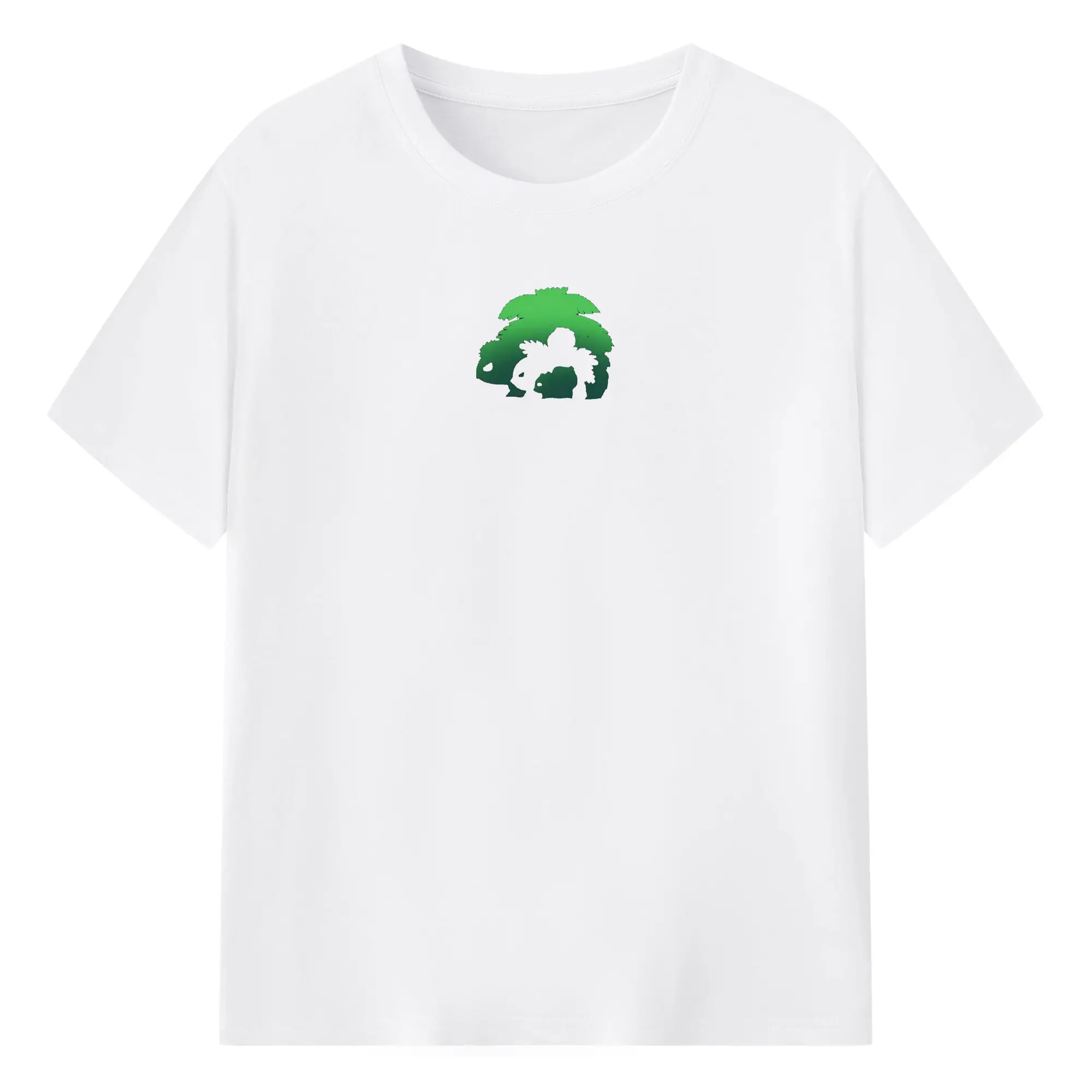Pokémon Bulbasaur Evolution Chain DIY - 180g Cotton T-Shirt With Front Heat Transfer Print – Soft, Lightweight, Fitted Design – Comfortable Casual Wear For Sports & Everyday Use
