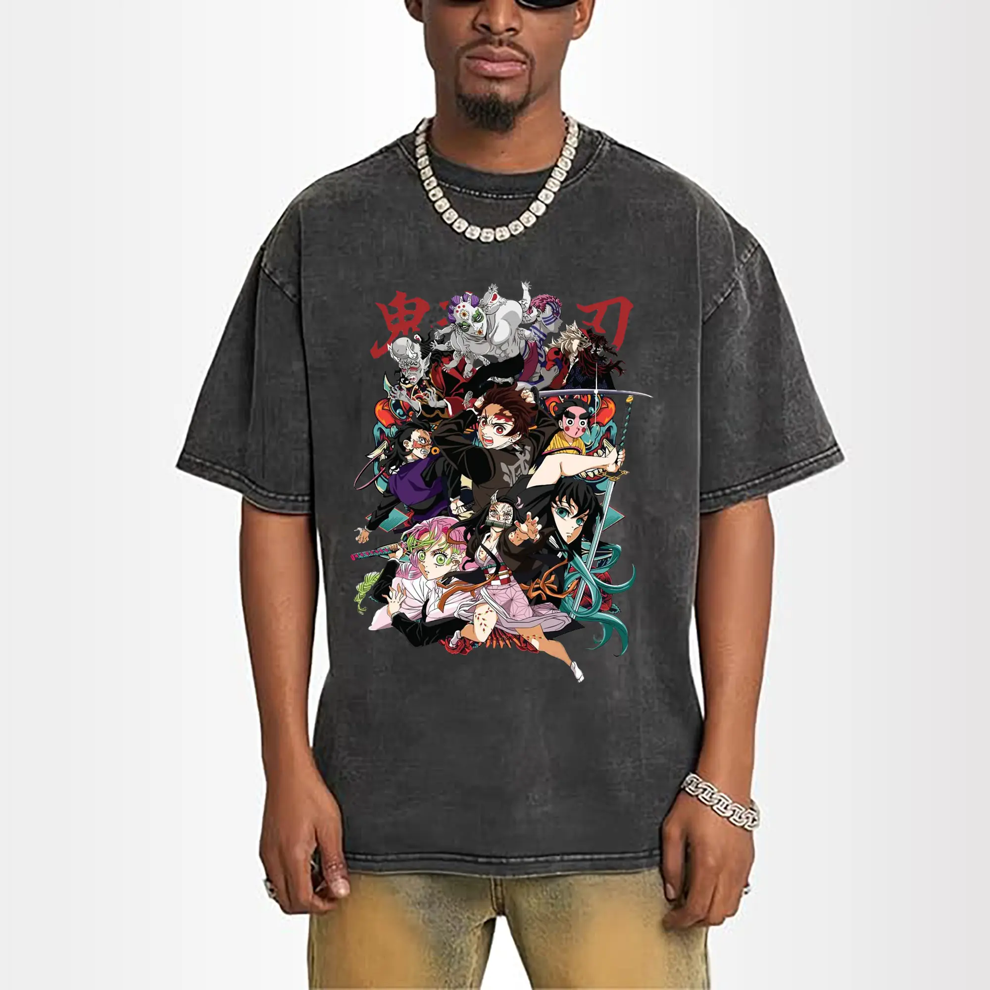 Demon Slayer All Characters Battle Style DIY Shirt