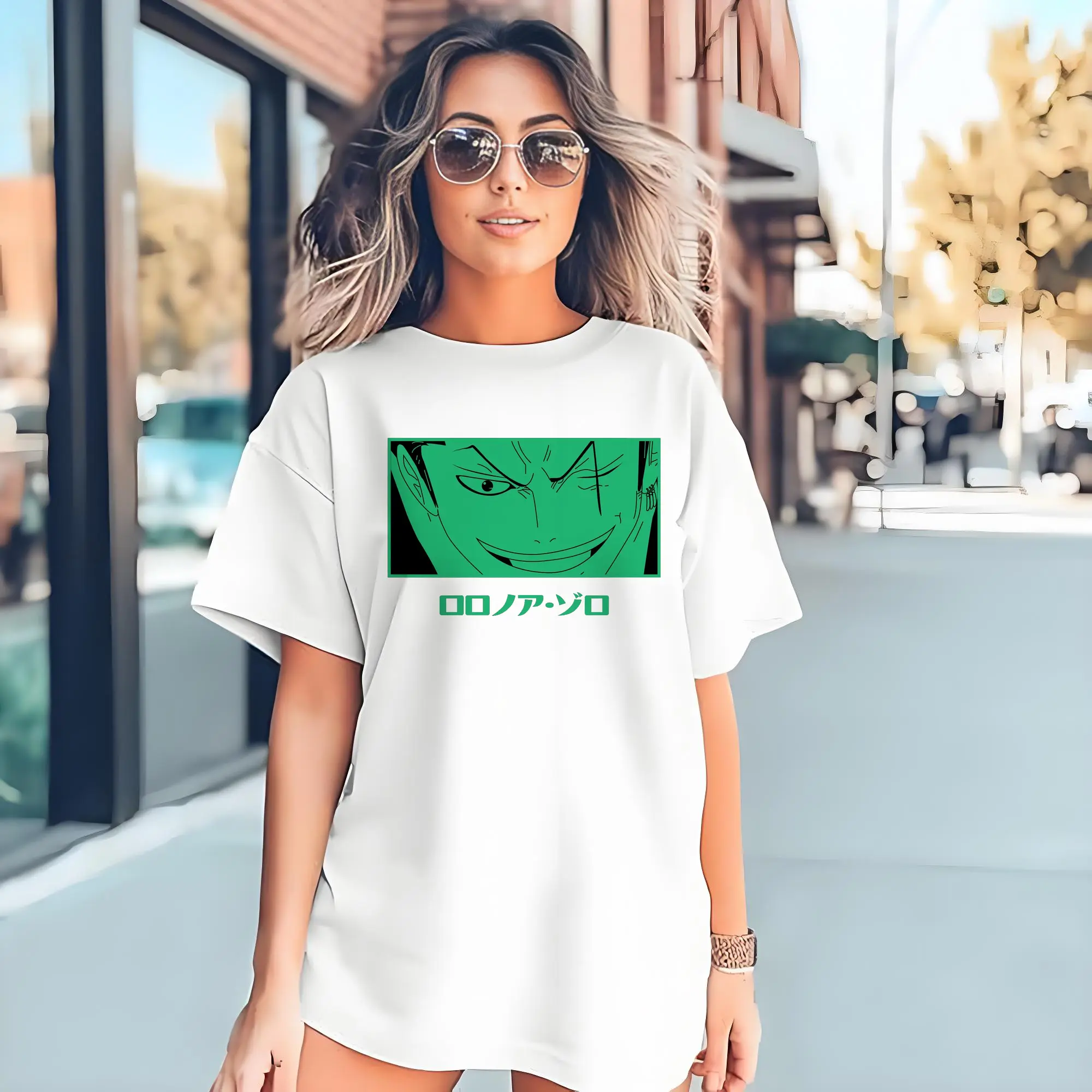 One Piece Roronoa Zoro Green Anime DIY Shirt