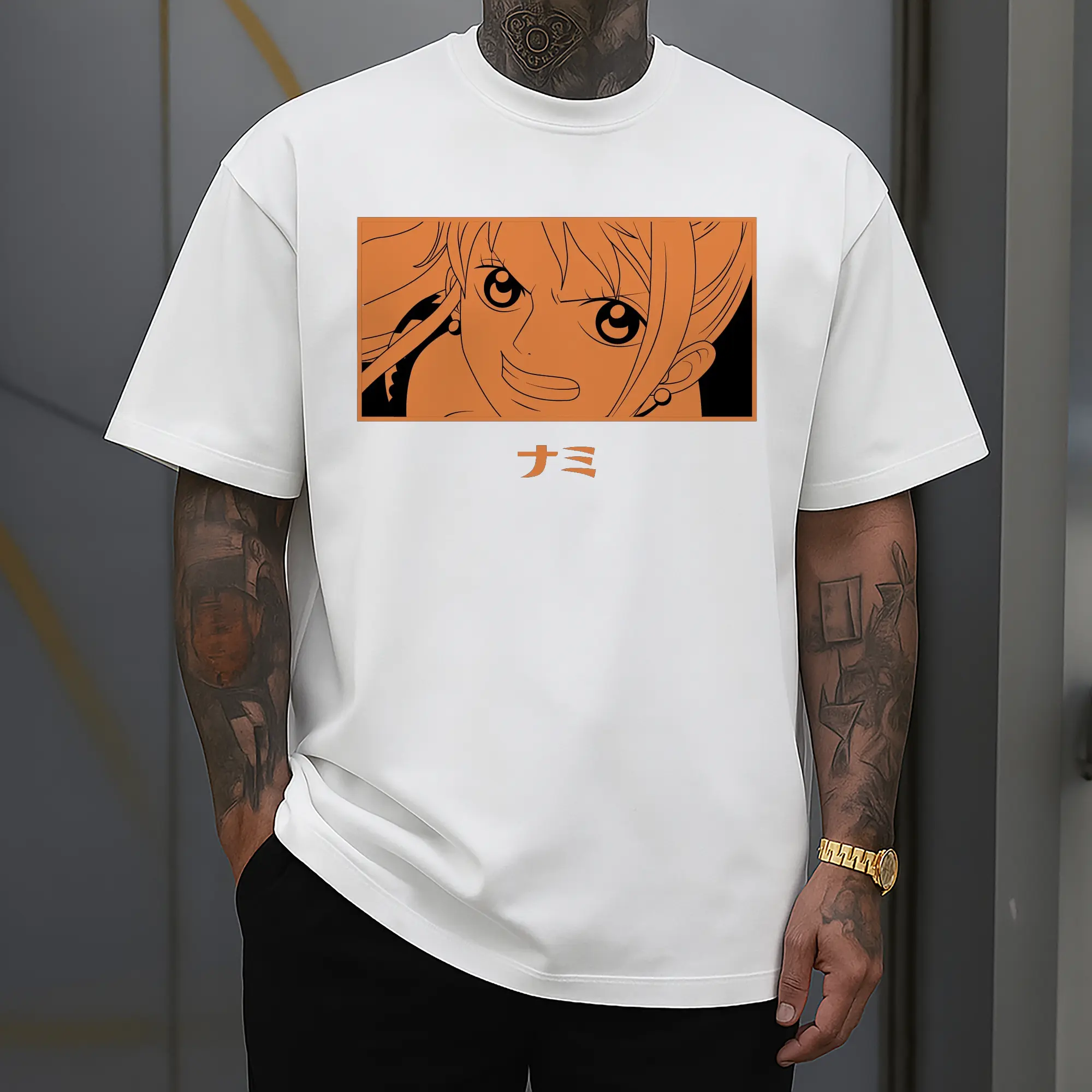 One Piece Nami Orange Anime DIY Shirt