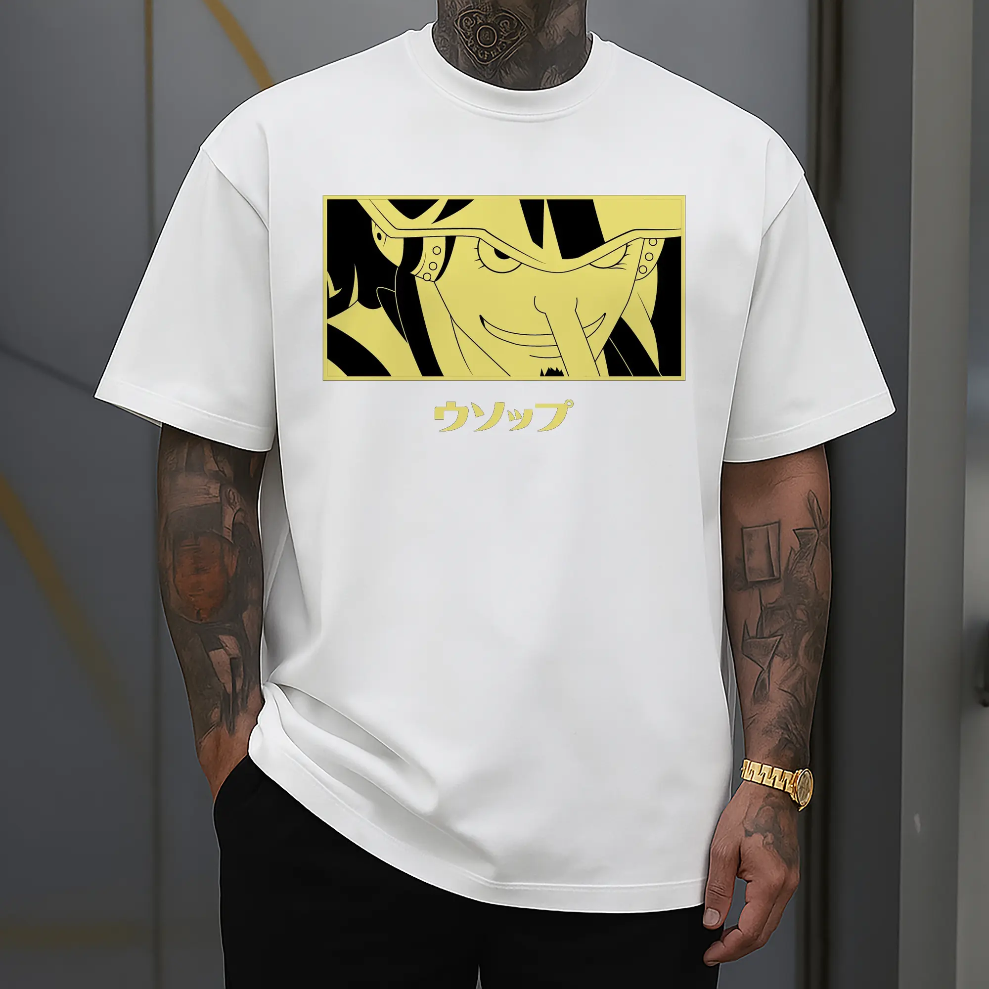 One Piece Usopp Yellow Anime DIY Shirt