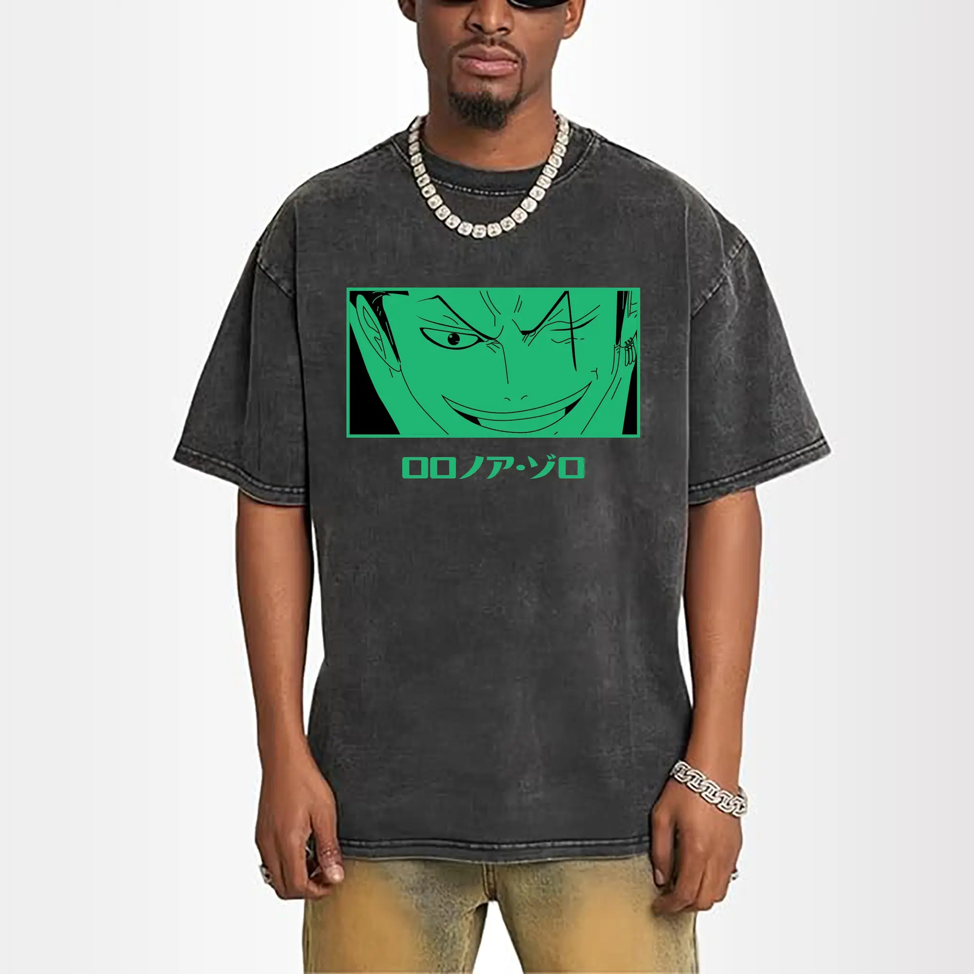 One Piece Roronoa Zoro Green Anime DIY Shirt