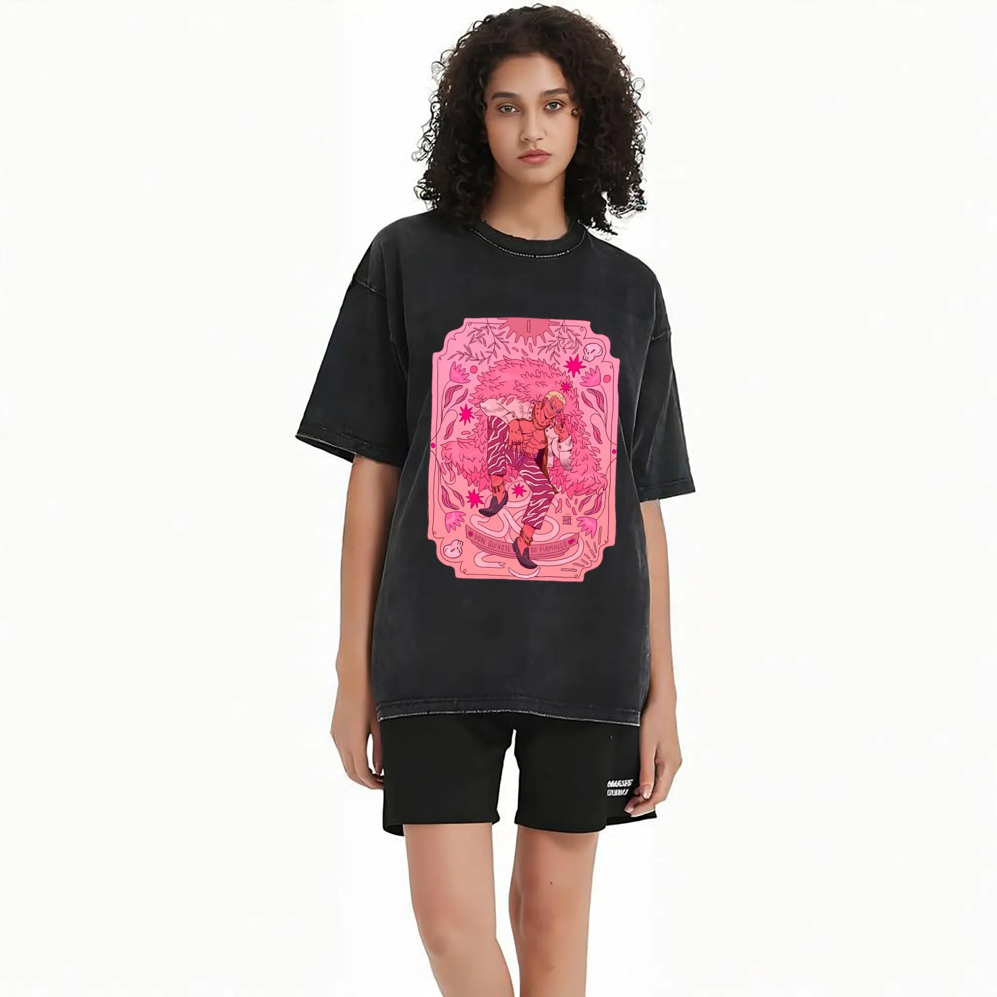 One Piece Donquixote Doflamingo Pink Art DIY Shirt
