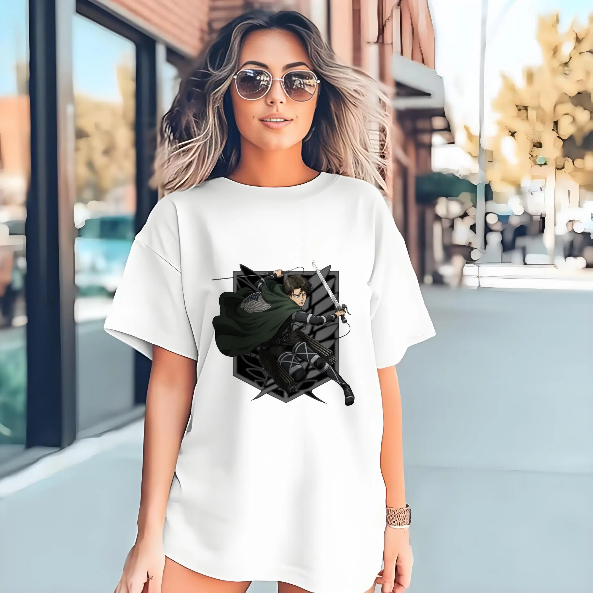 Attack on Titan Levi Ackerman Battle Style DIY Shirt