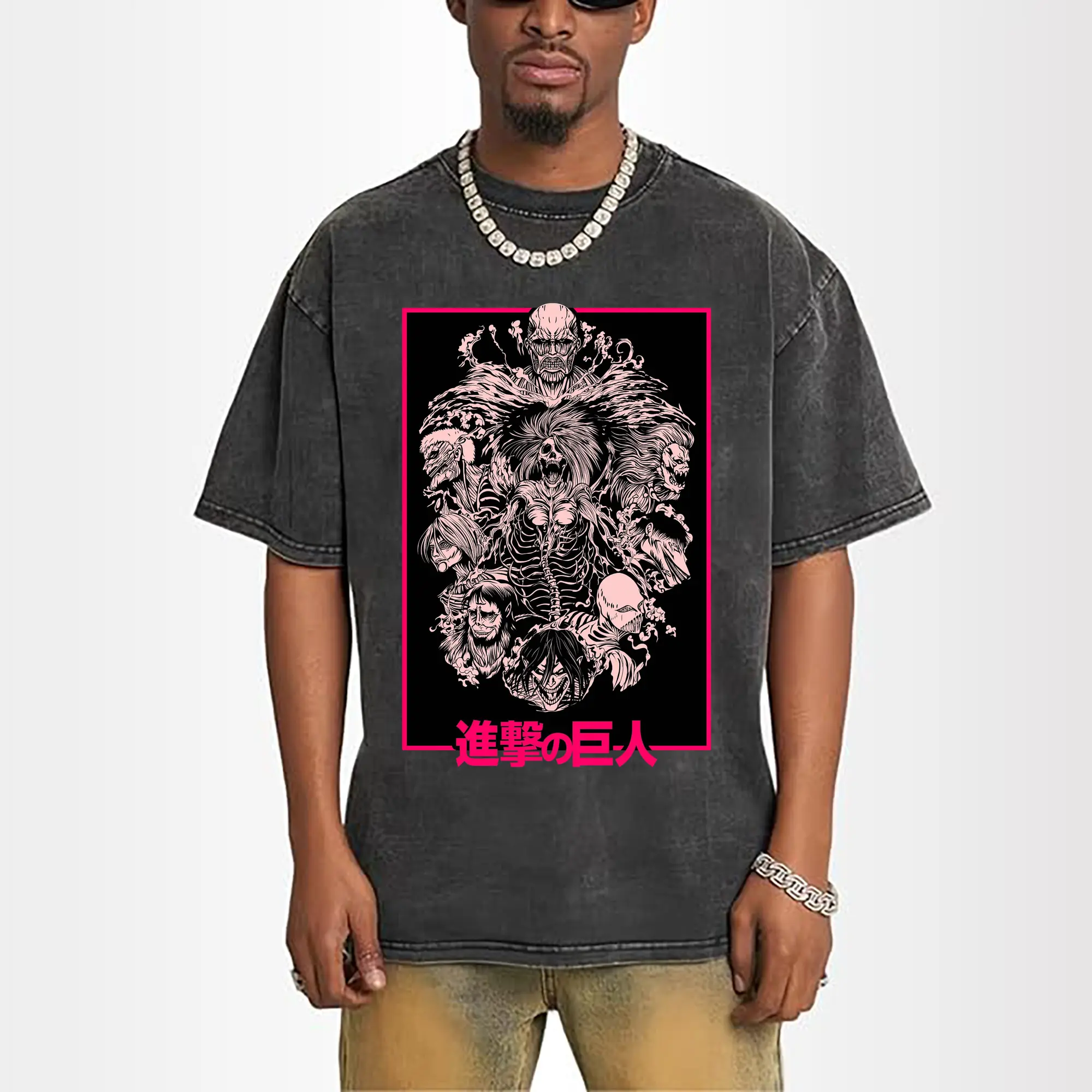 Attack on Titan Dark Art Titan Group DIY Shirt