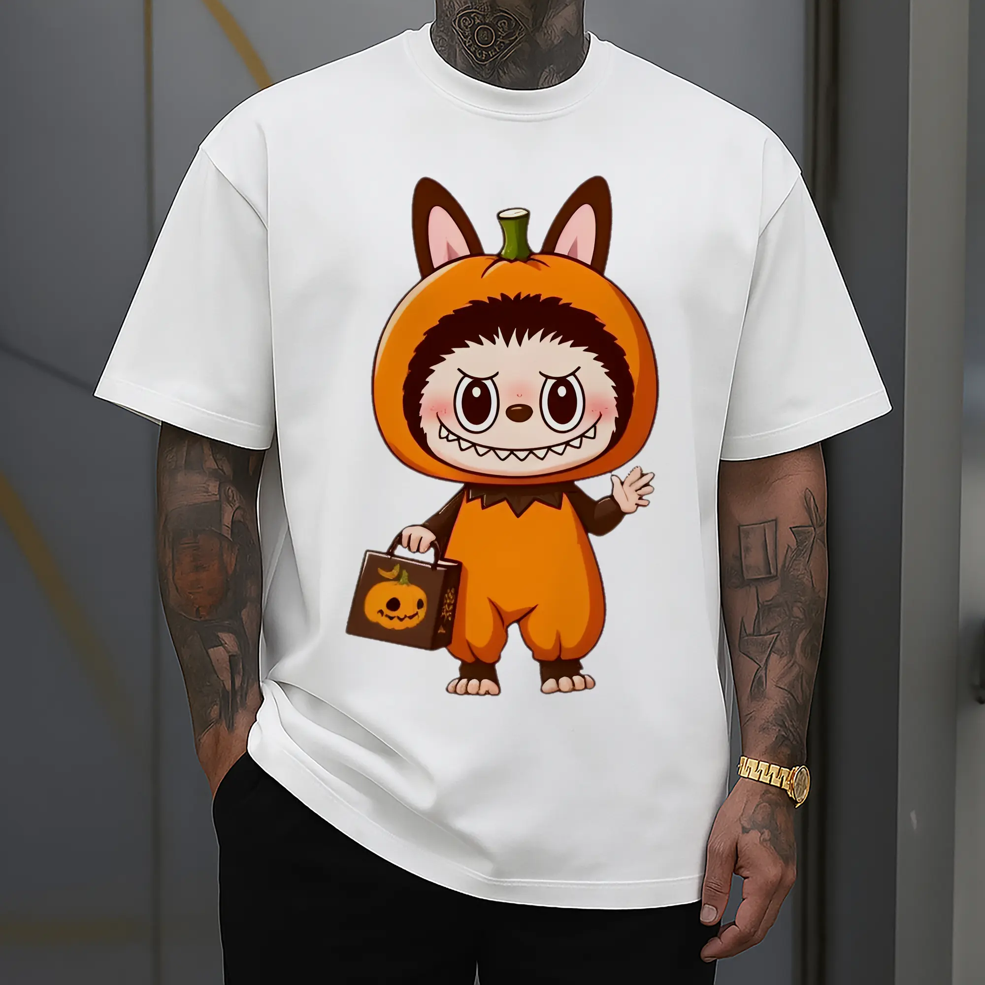 Labubu Cute Halloween Pumpkin Cartoon DIY