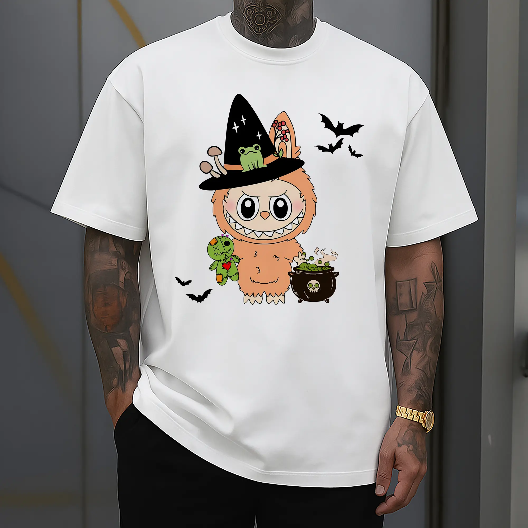 Labubu Halloween Cute Gothic Witch Cartoon DIY