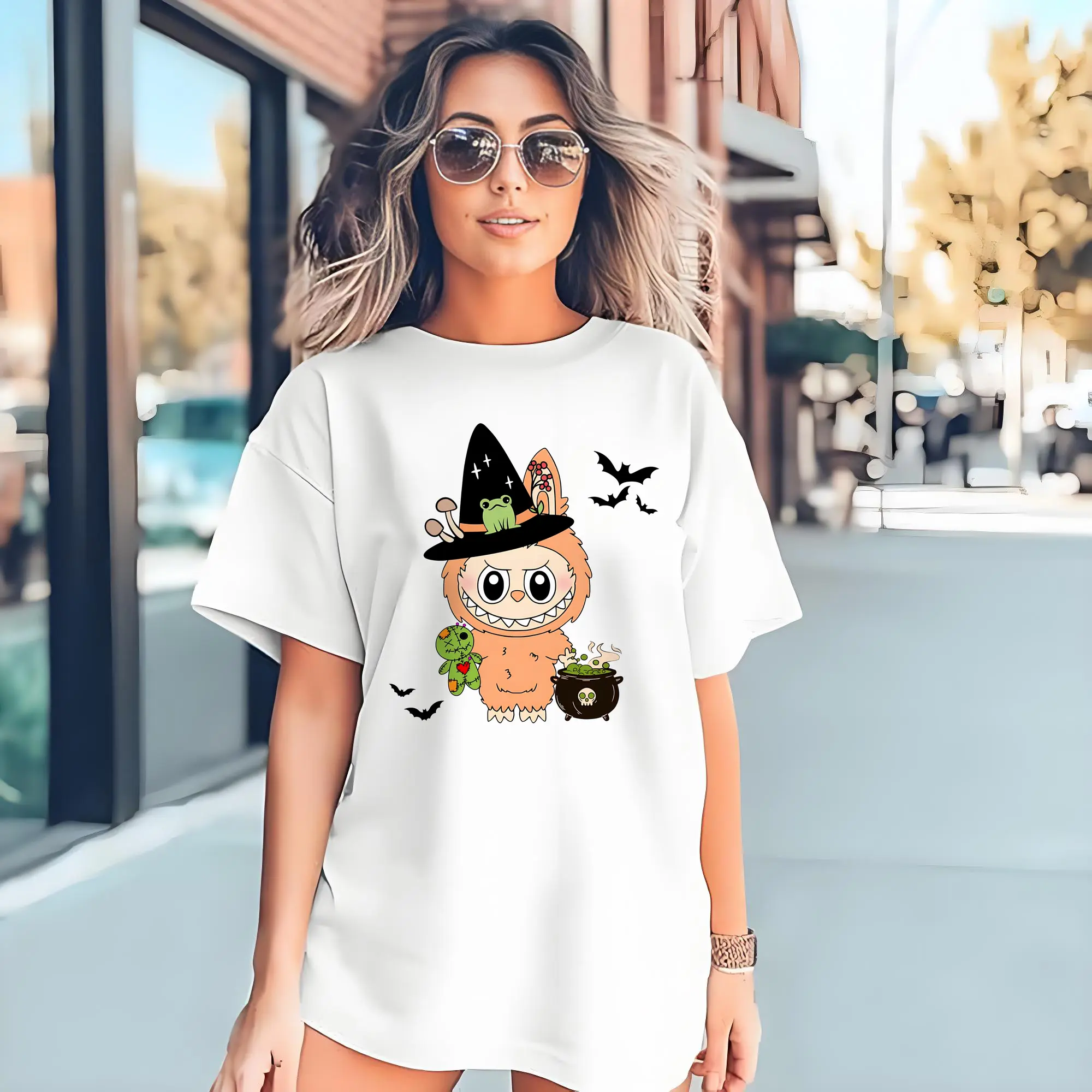 Labubu Halloween Cute Gothic Witch Cartoon DIY