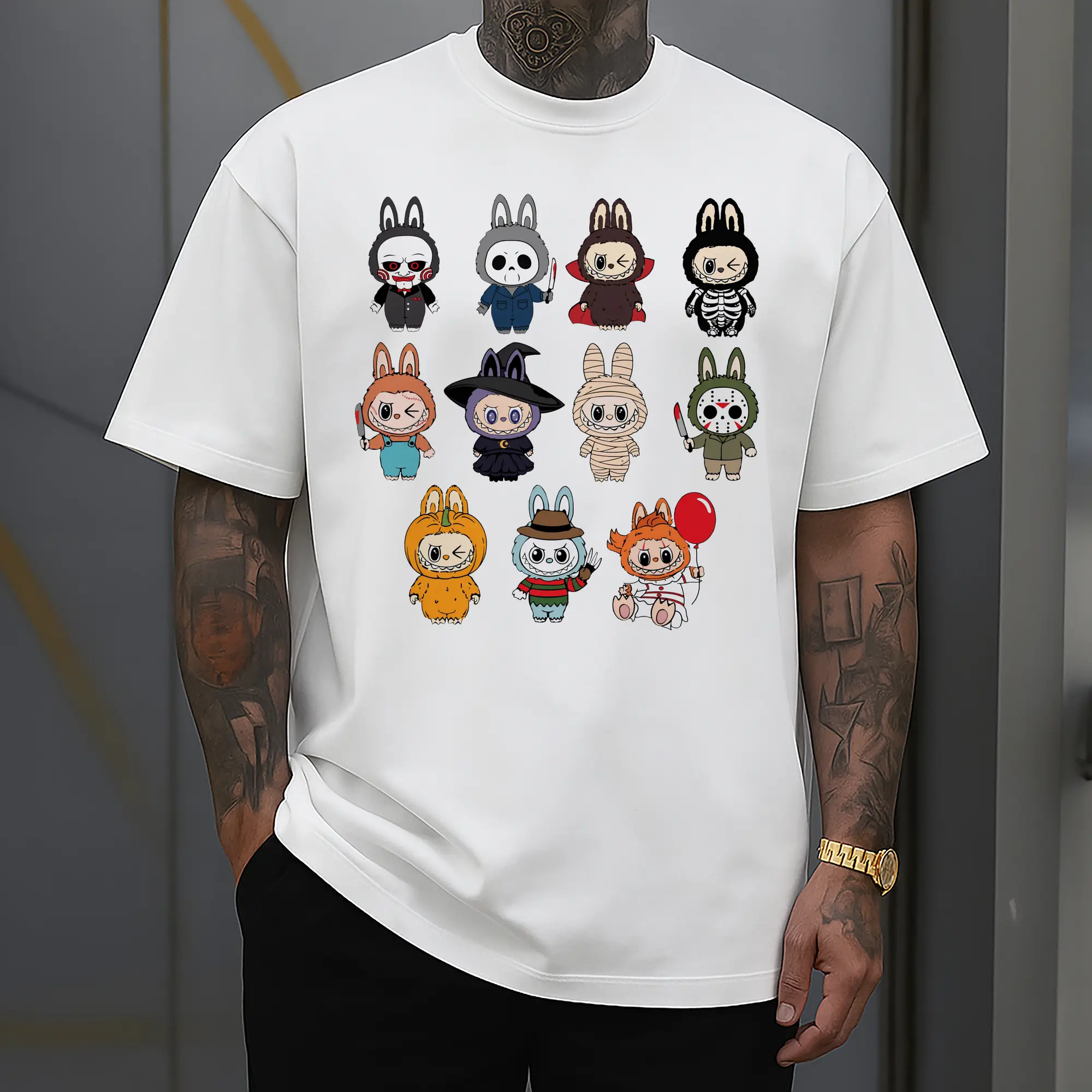 Labubu Cute Horror Movie Characters Collection DIY