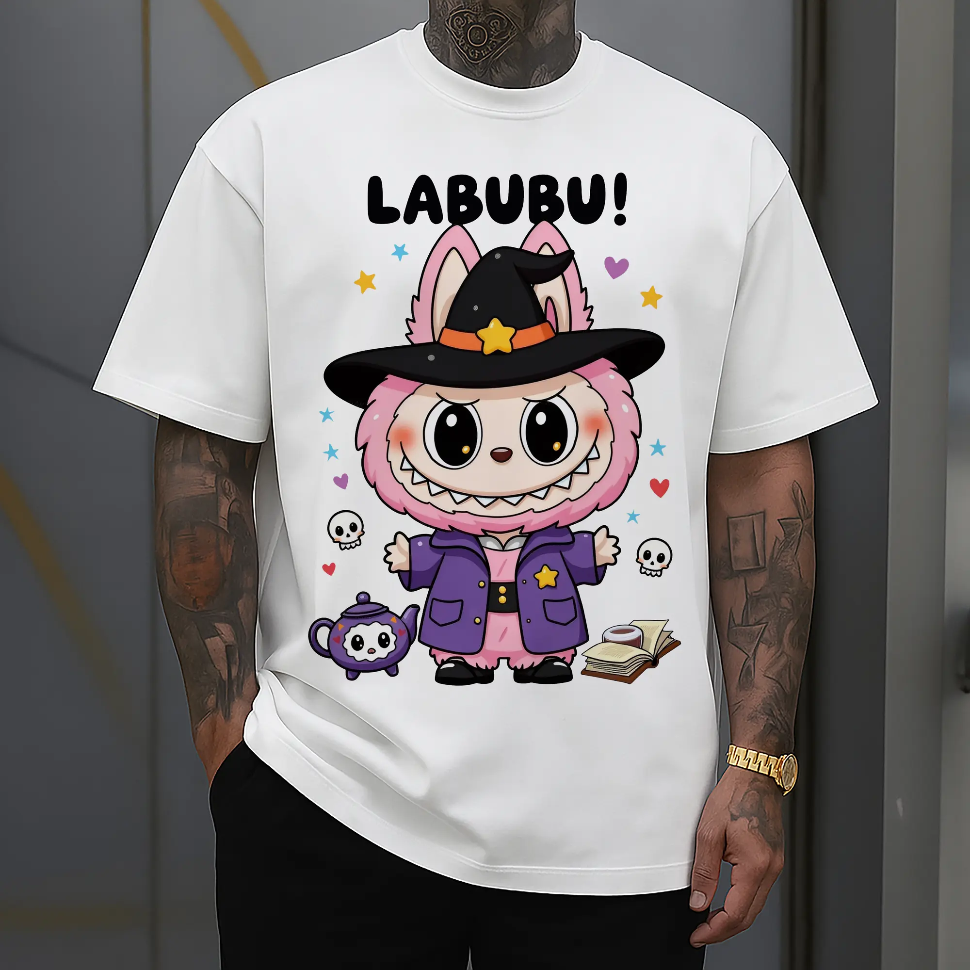 Labubu Cute Magical Witch Cartoon DIY