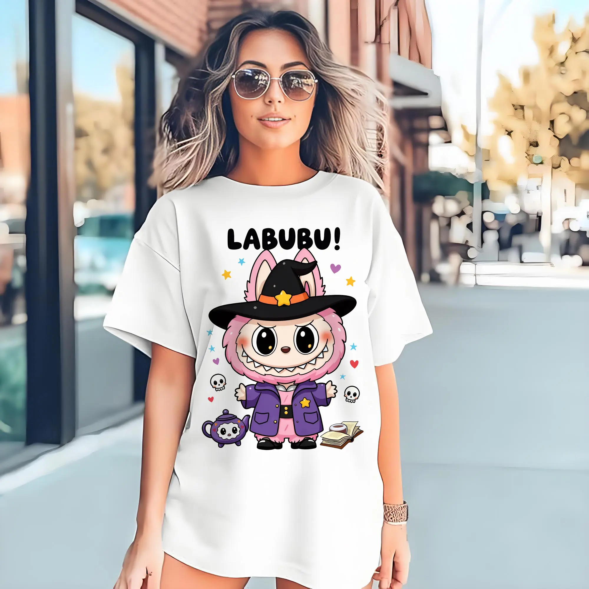Labubu Cute Magical Witch Cartoon DIY