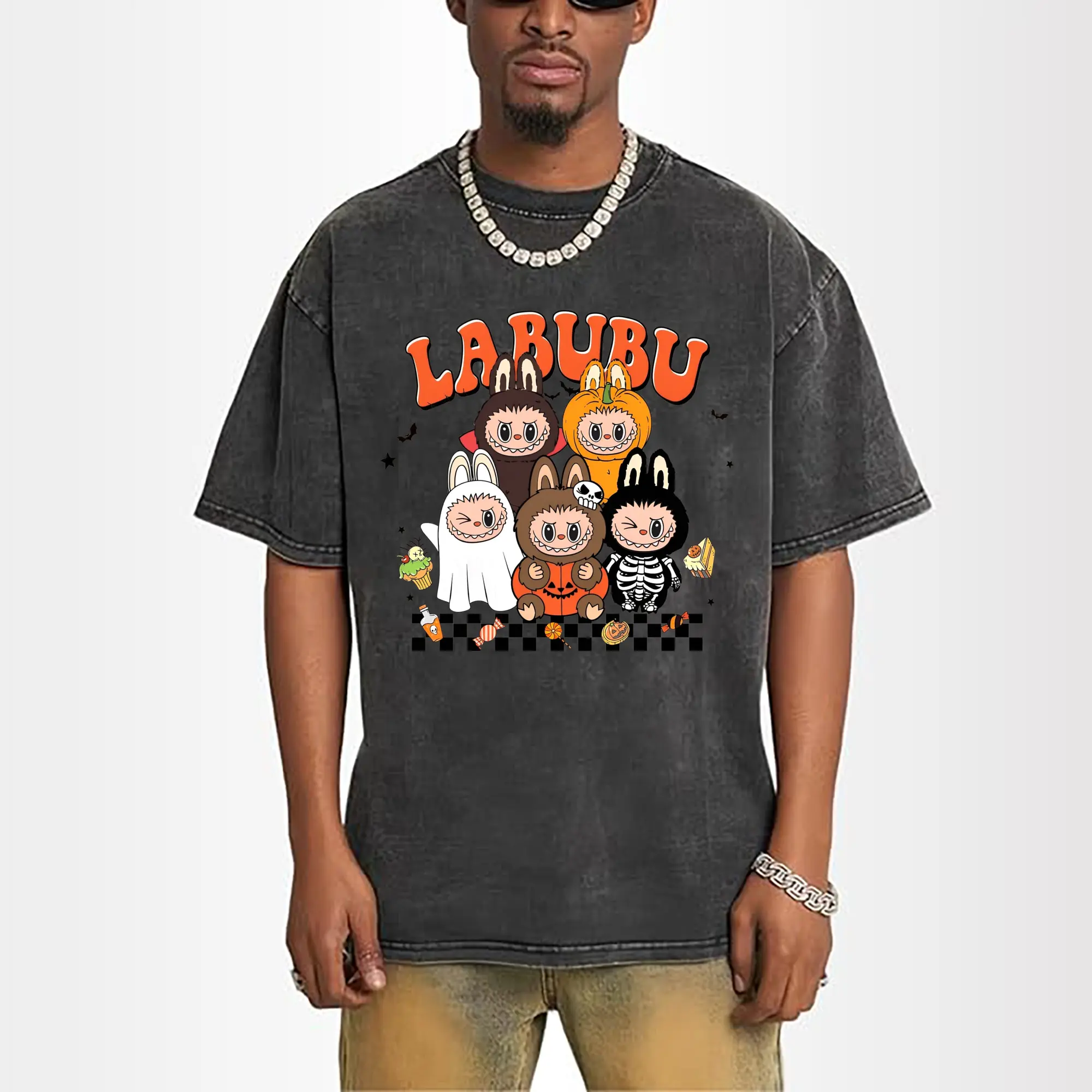 Labubu Halloween Cute Cartoon Group DIY