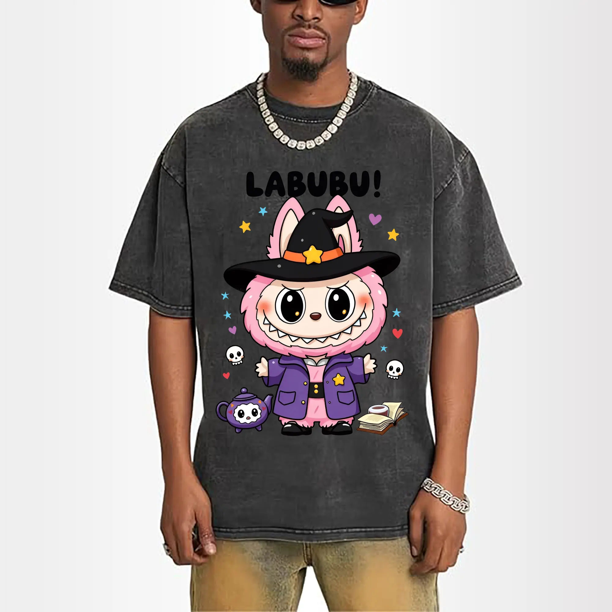 Labubu Cute Magical Witch Cartoon DIY