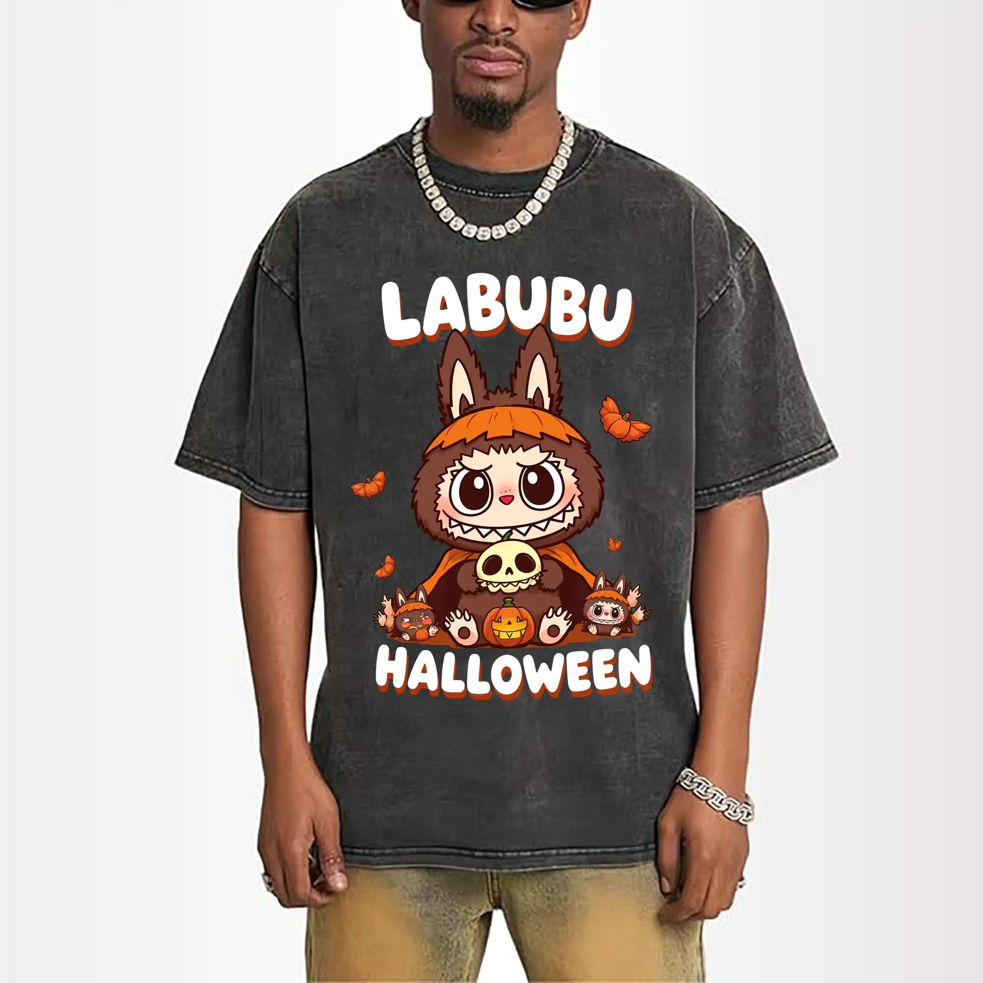 Labubu Cute Dark Pumpkin Trendy DIY