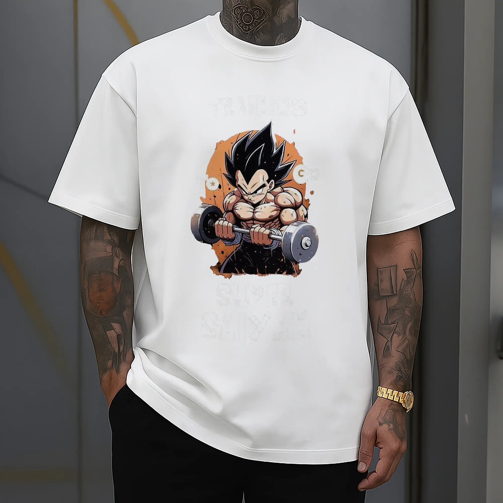 Dragon Ball Vegeta Training Super Saiyan DIY Shirt