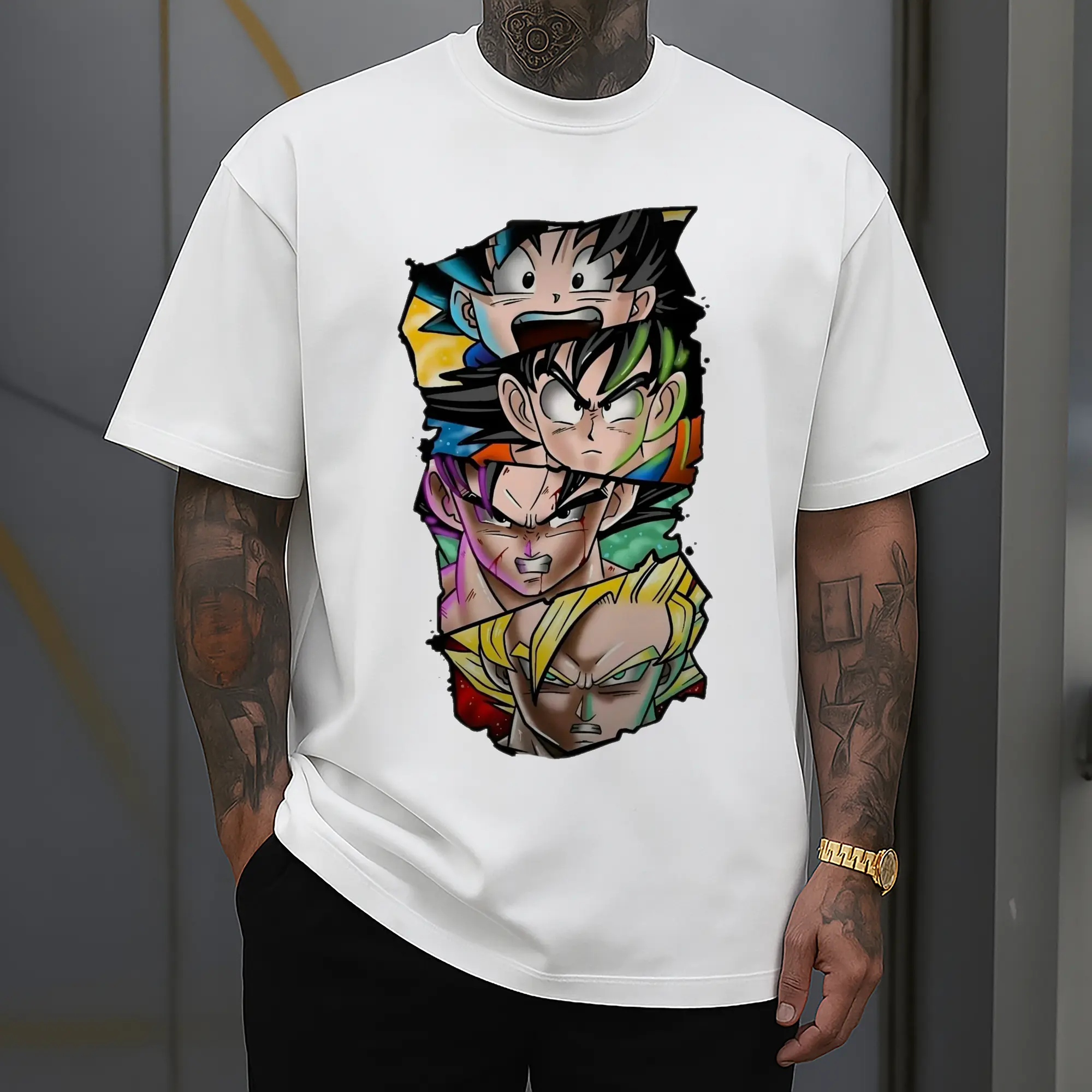 Dragon Ball Goku Multiple Forms DIY Shirt