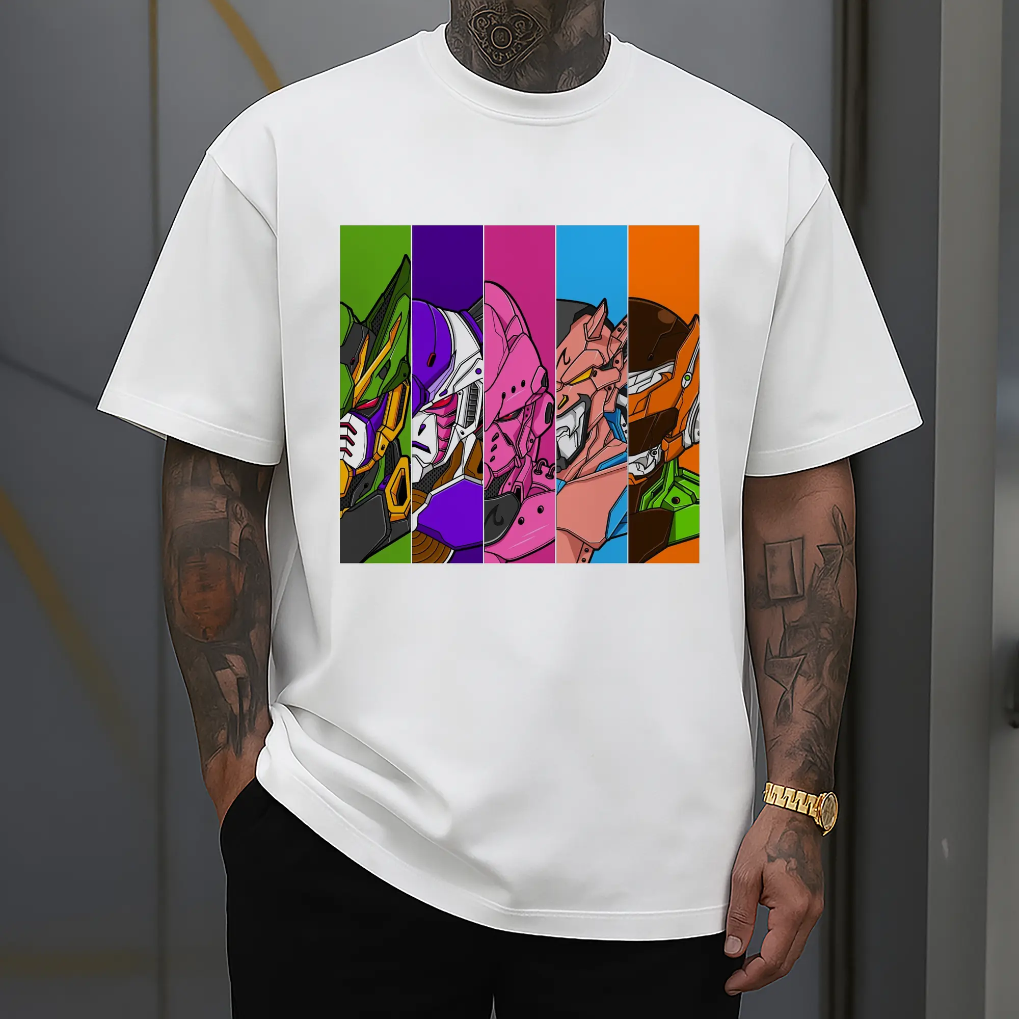 Dragon Ball x Gundam Characters DIY Shirt