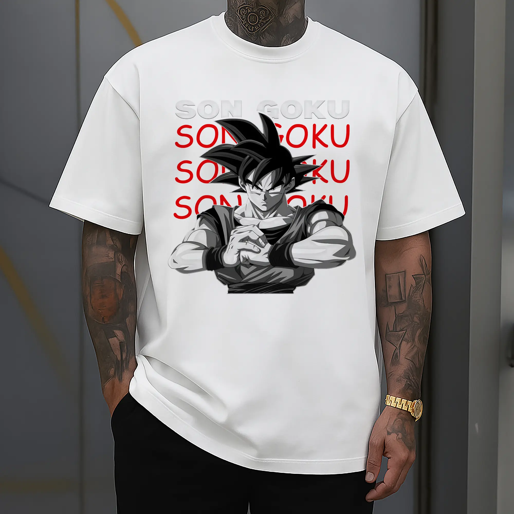 Dragon Ball Son Goku Classic Pose DIY Shirt