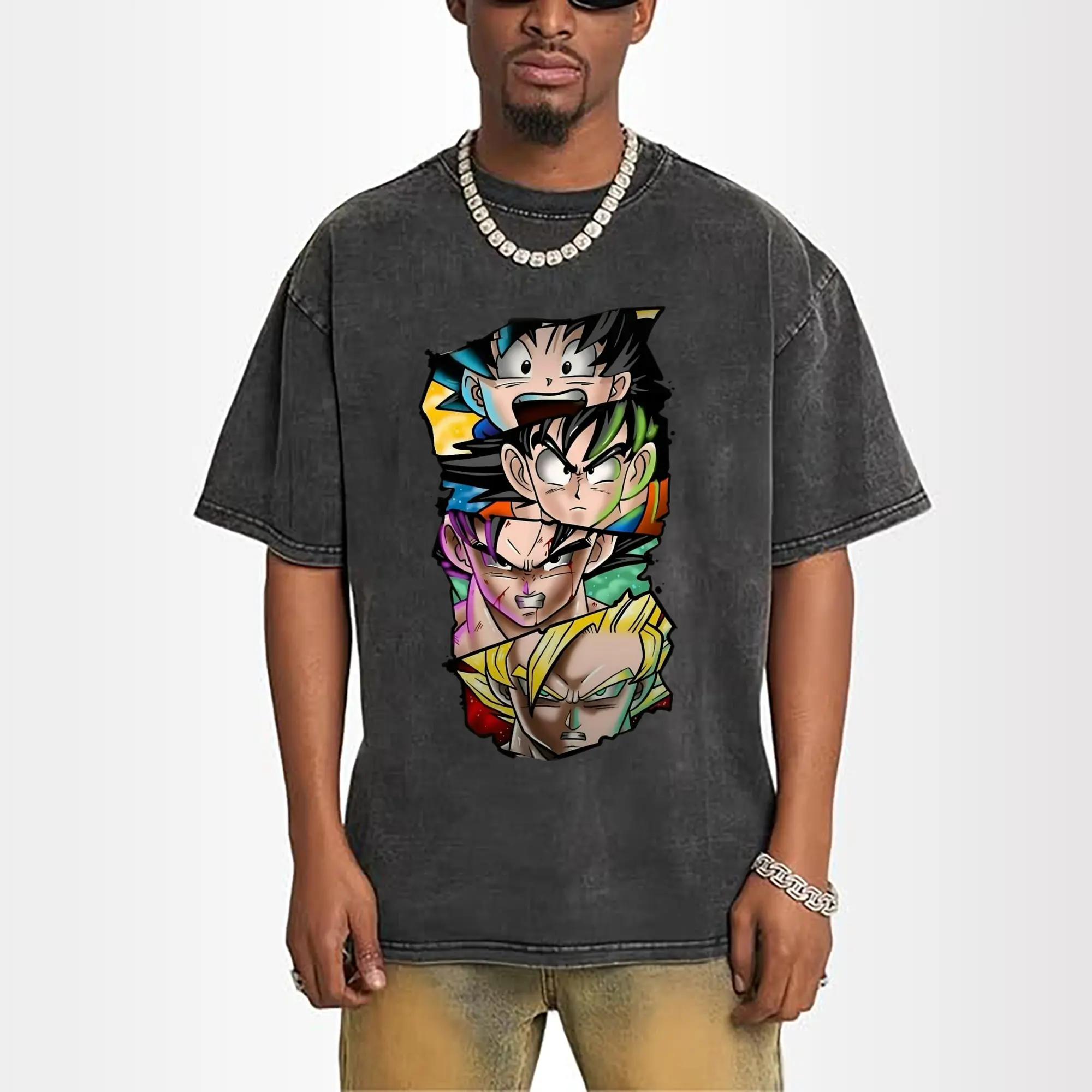 Dragon Ball Goku Multiple Forms DIY Shirt