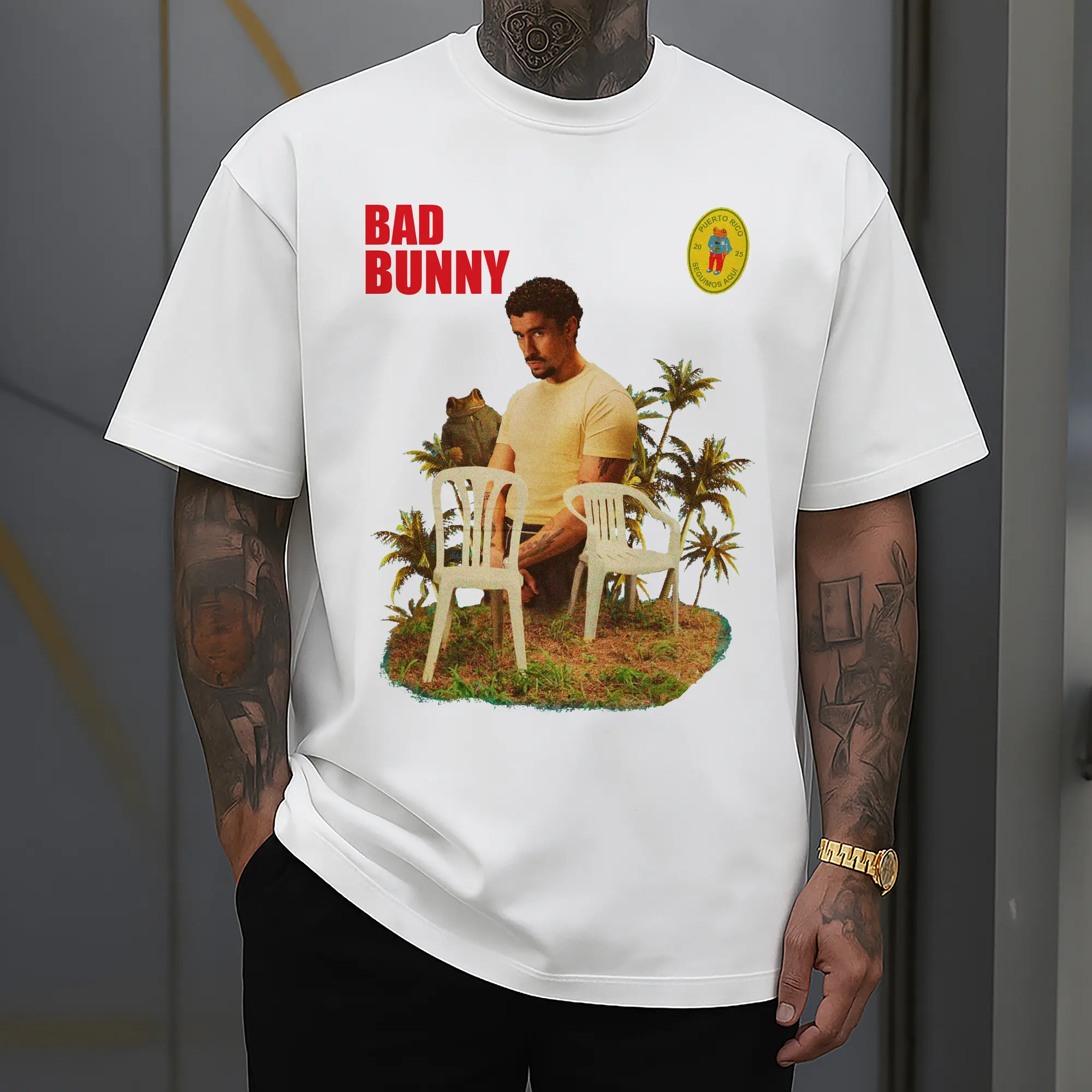 Bad Bunny Puerto Rico Retro Collage DIY