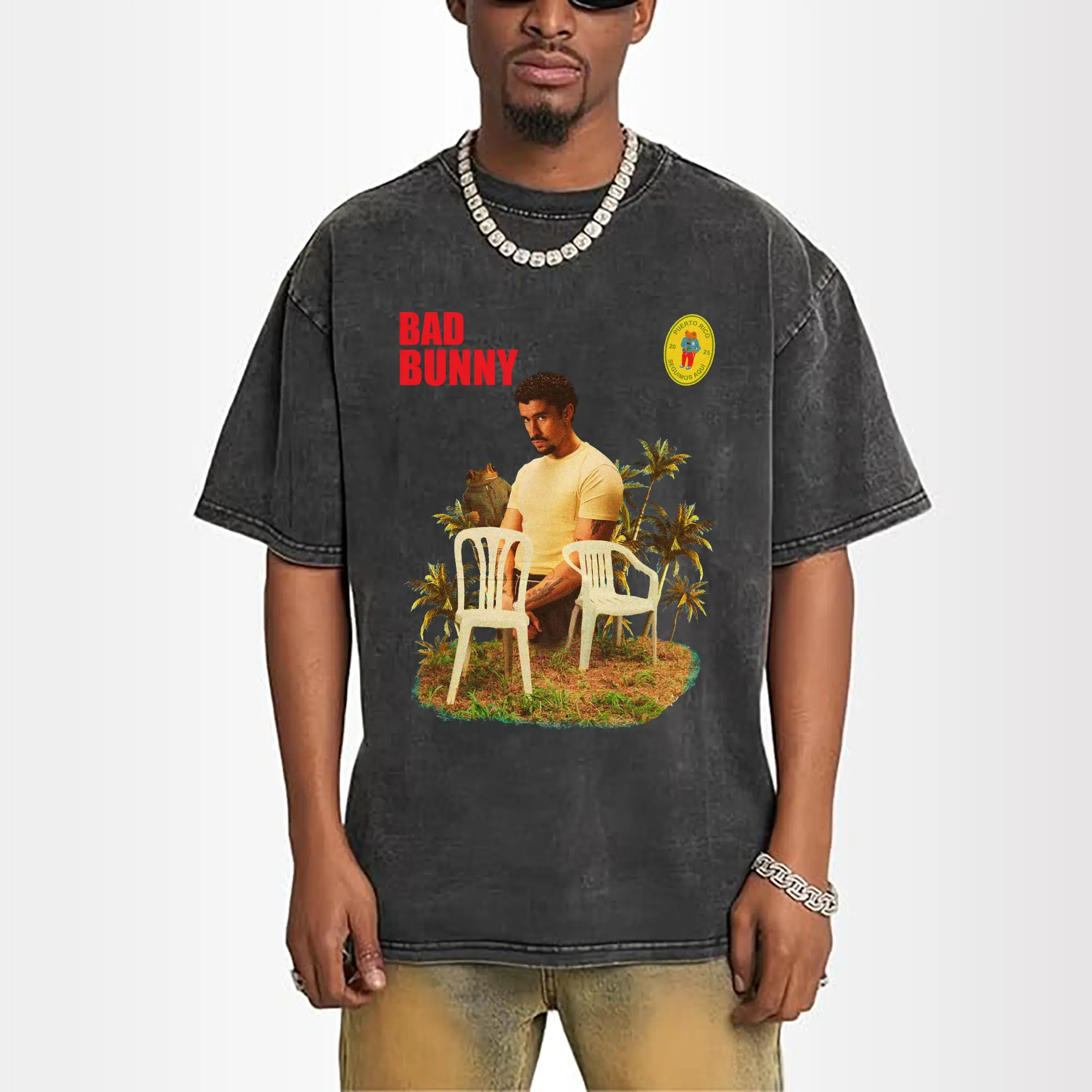 Bad Bunny Puerto Rico Retro Collage DIY