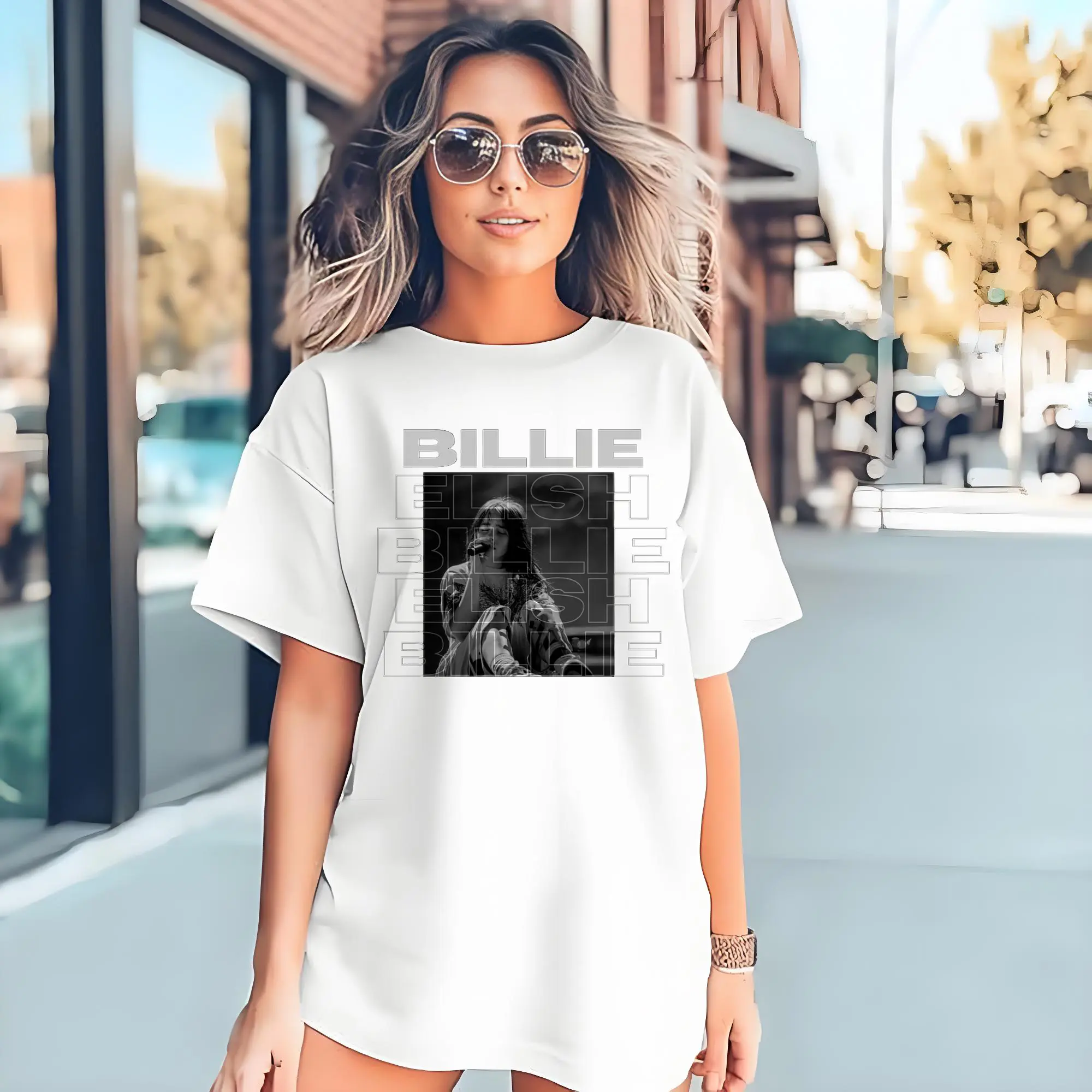 Billie Eilish Minimalist Black & White DIY