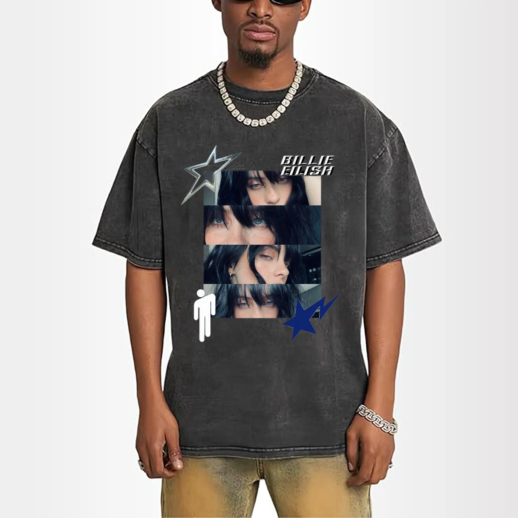 Billie Eilish Minimalist Star Collage DIY