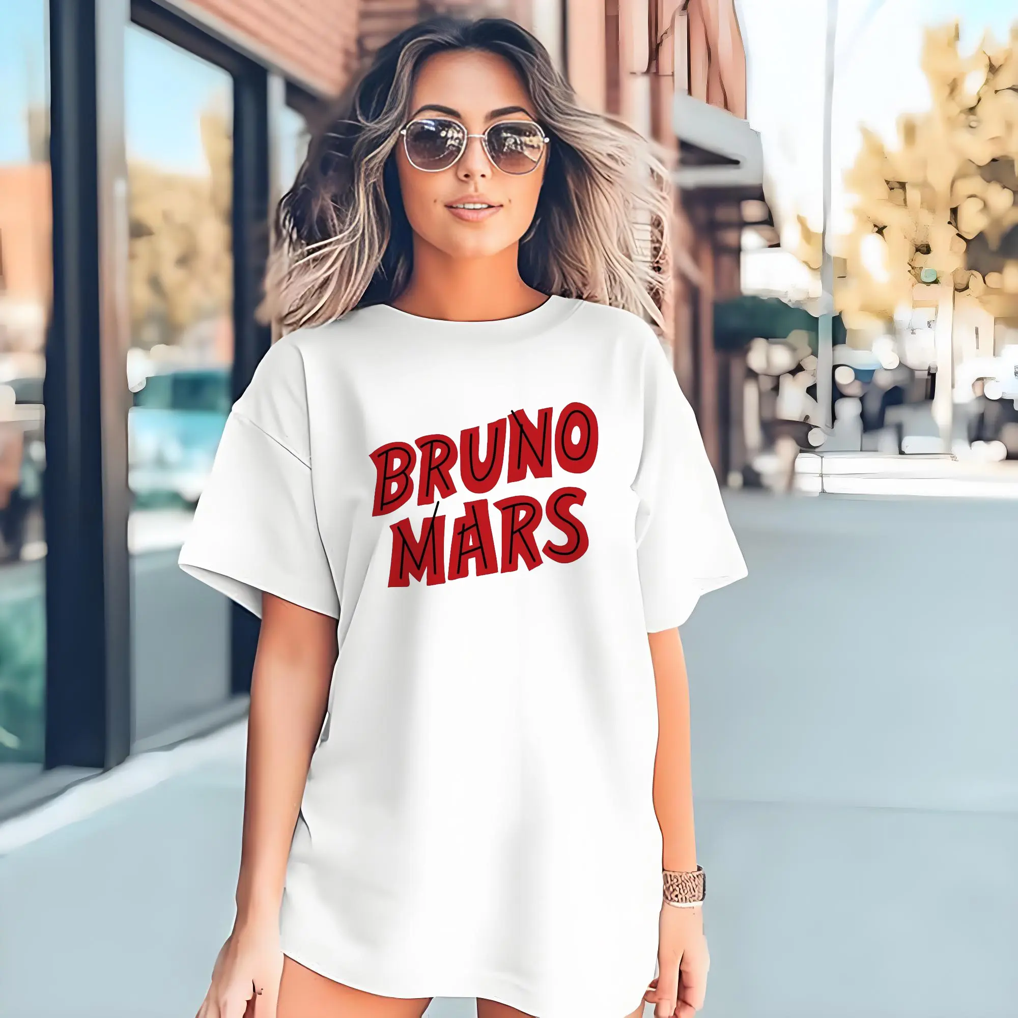 Bruno Mars Retro Cartoon Logo DIY