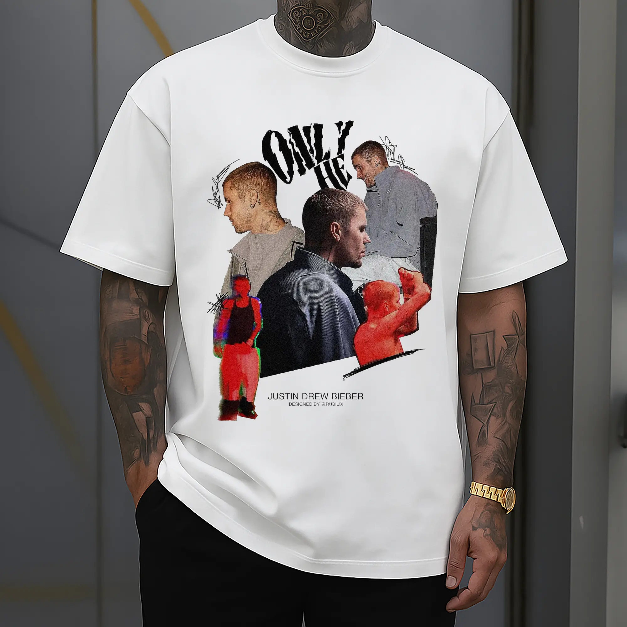 Justin Bieber ONLU HE Retro Collage DIY