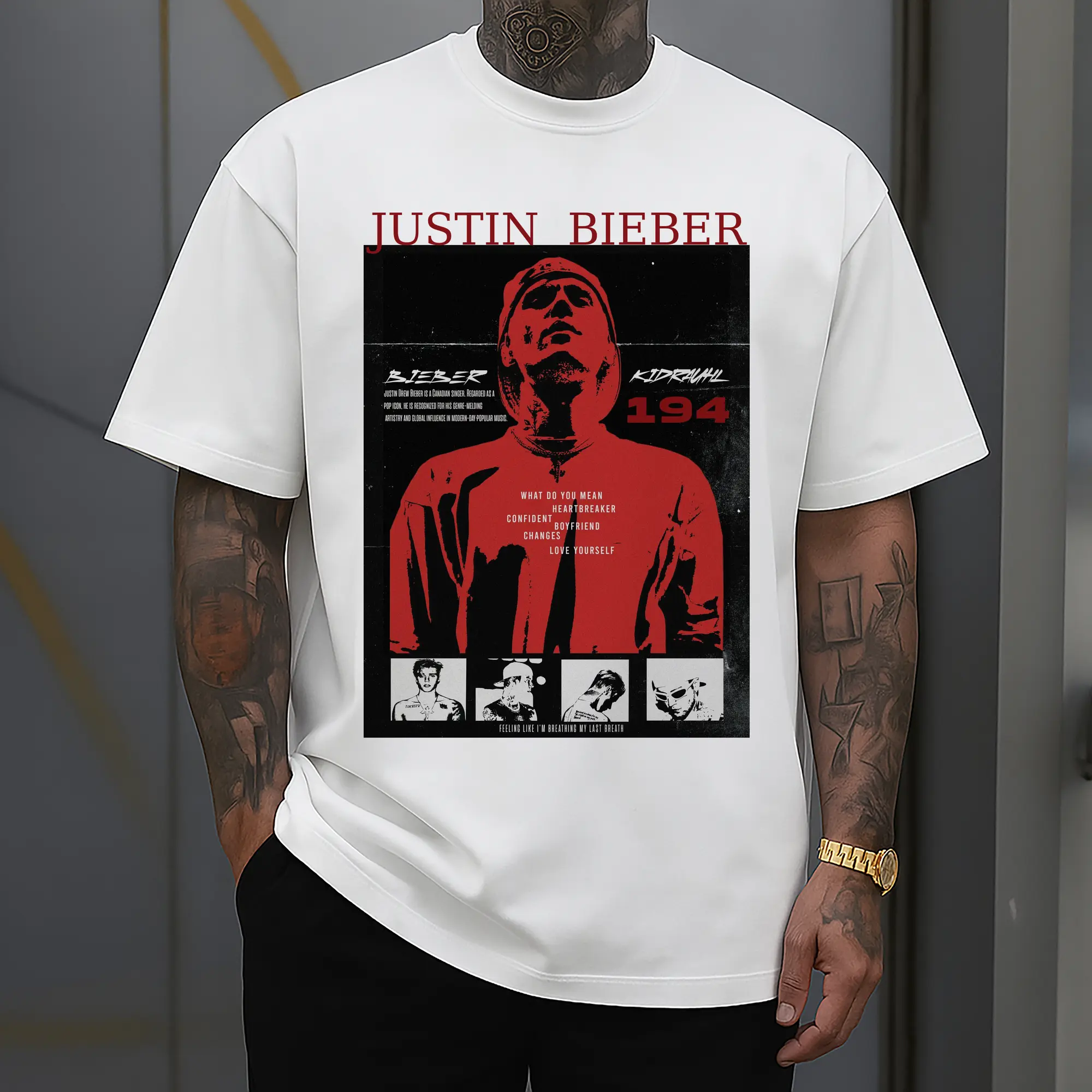 Justin Bieber Pop Music-Themed Aesthetics DIY