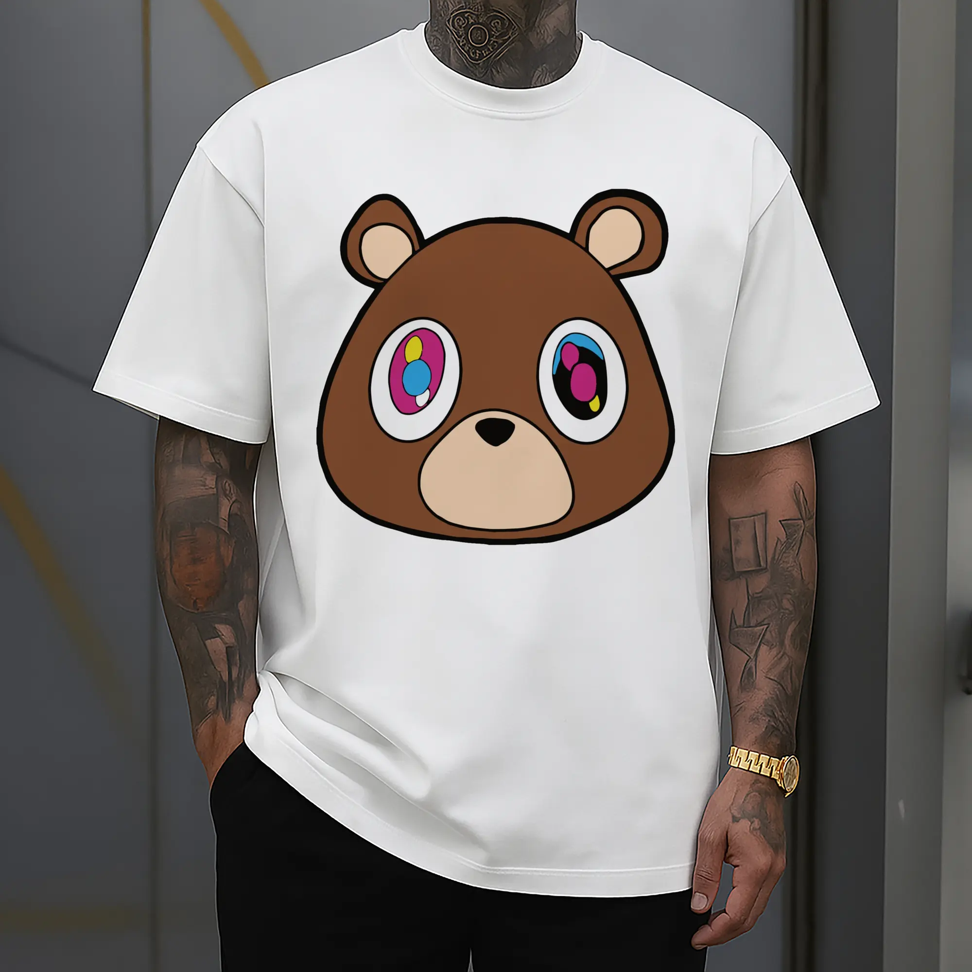 Kanye West Cartoon Pop Art Bear DIY
