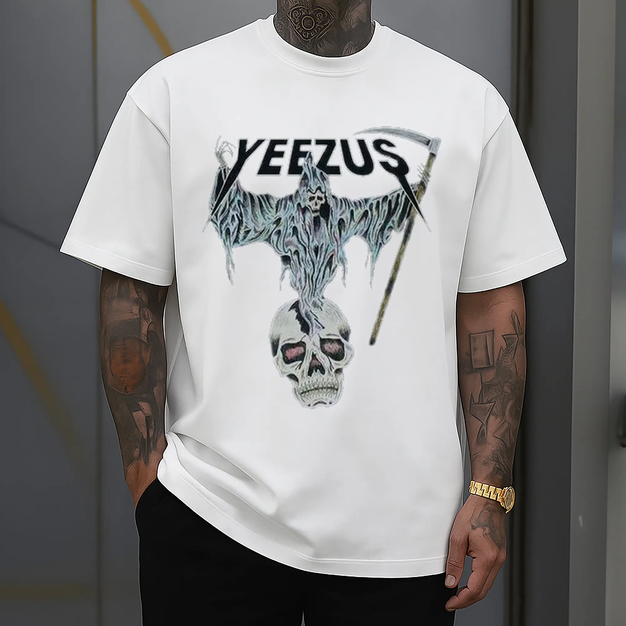 Kanye West YEEZUS Dark Metal DIY