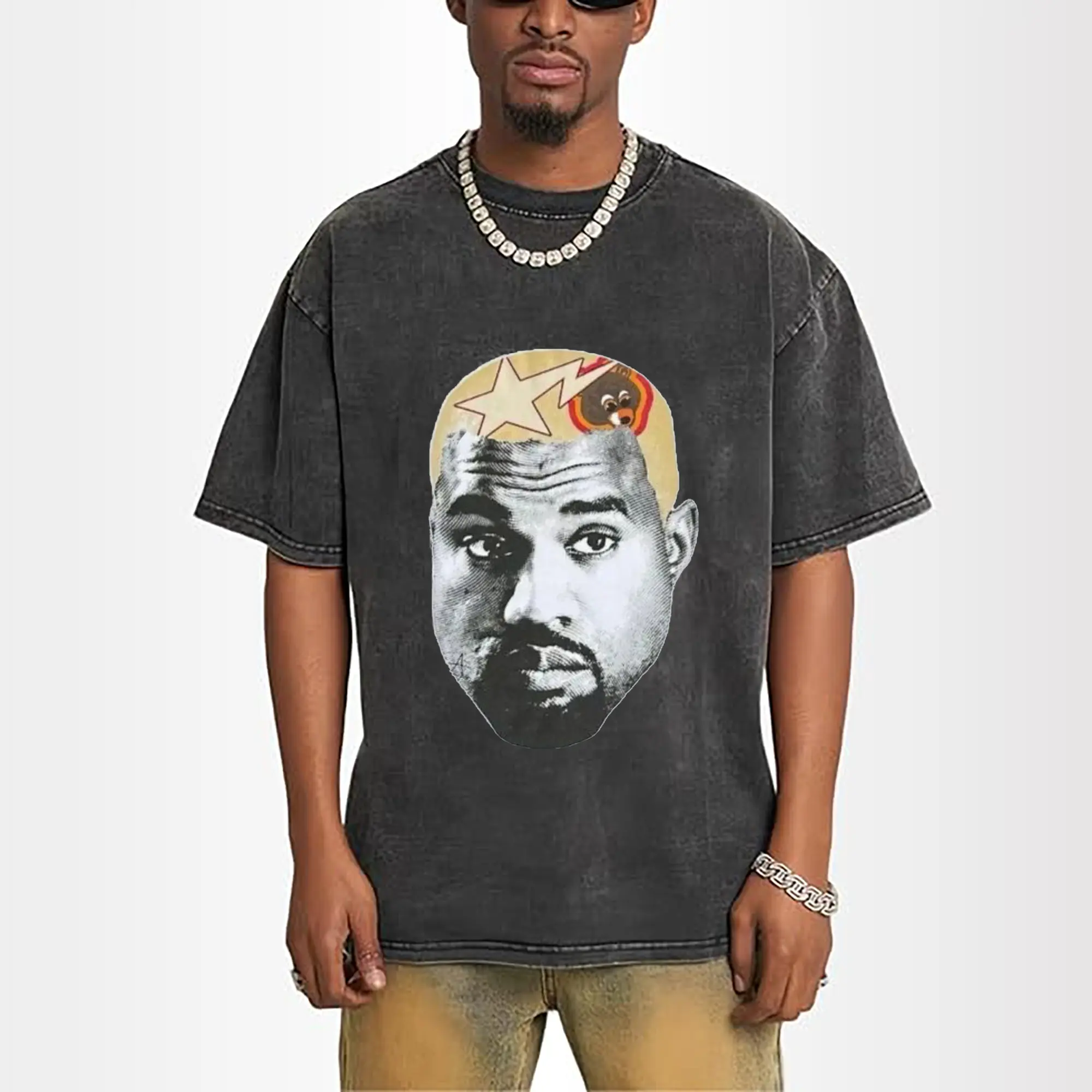 Kanye West Art Collage Cartoon DIY