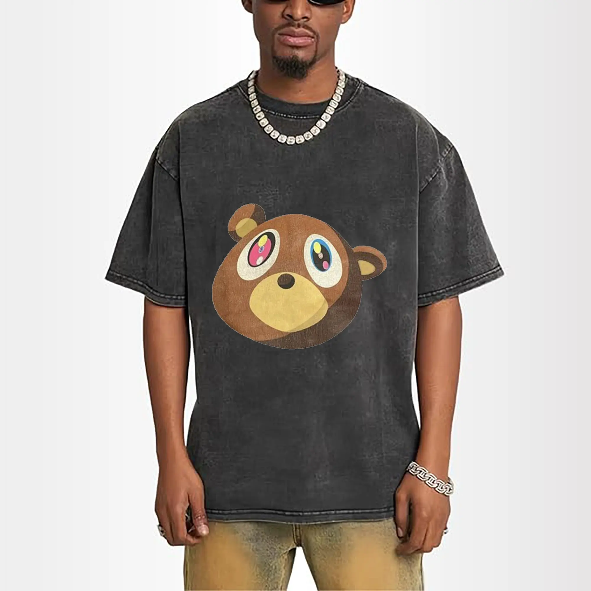 Kanye West Retro Pop Art Cartoon Bear DIY